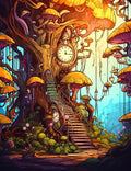 225 Steampunk Forest Coloring pages - Robs Books