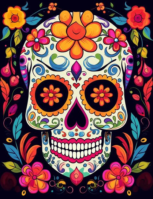 100 Day Of The Dead Coloring Pages 2 - Robs Books