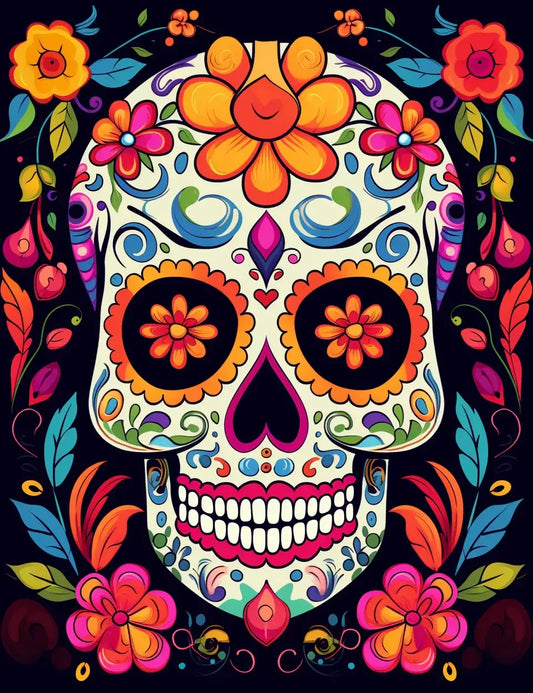 100 Day Of The Dead Coloring Pages 2-Robs Books