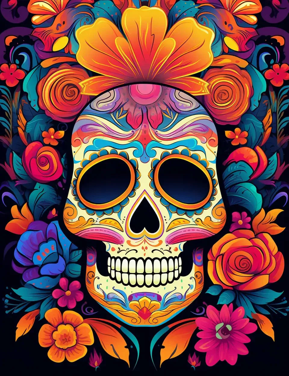 100 Day Of The Dead Coloring Pages 1-Robs Books
