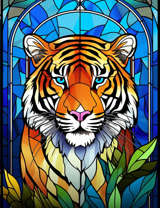 100-Animals Stained Glass Coloring 20-1-Robs Books