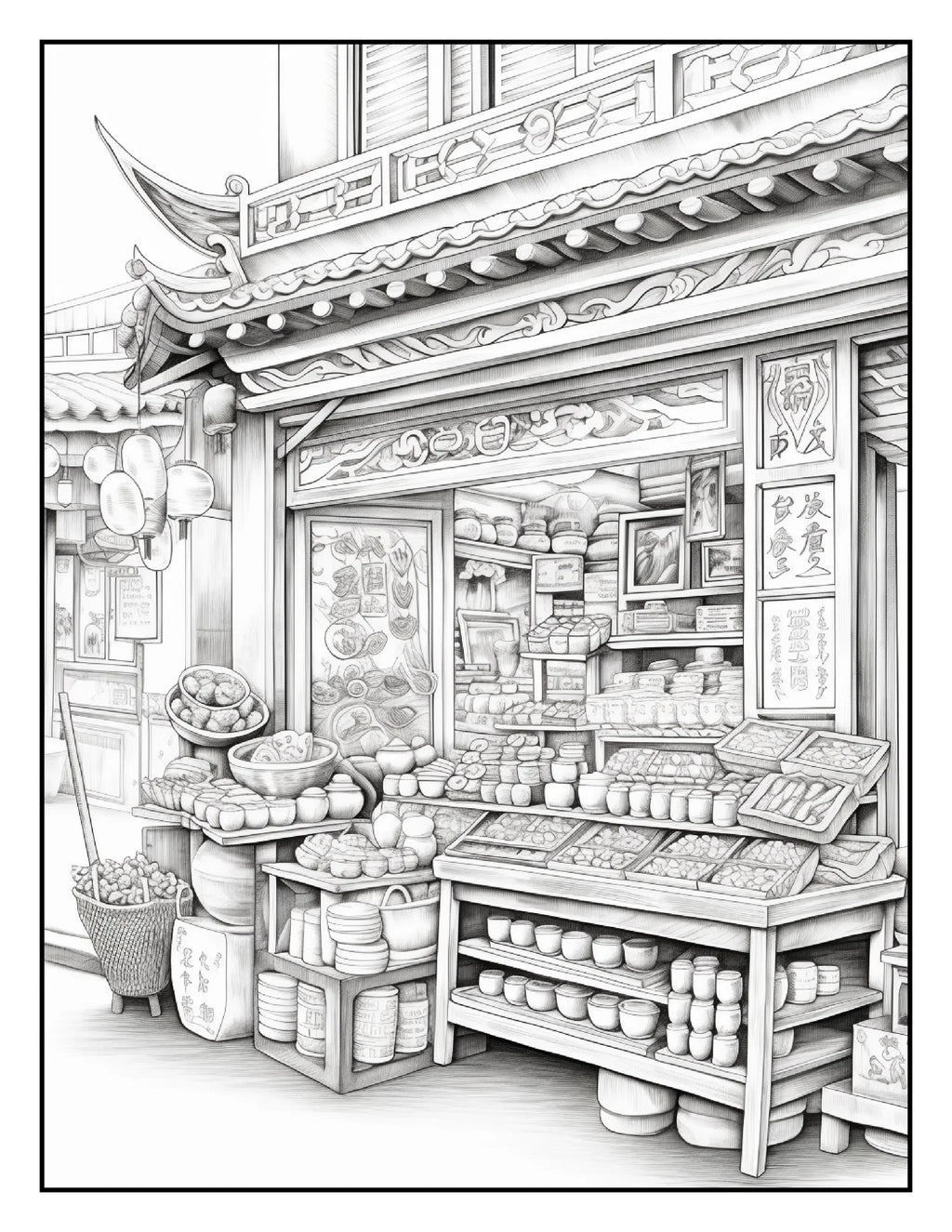 150 Chinese Shop Coloring Pages - Robs Books