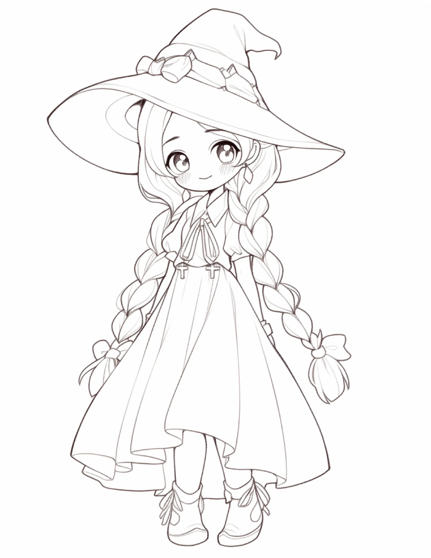 220 Halloween Witch Coloring Pages For Adults 1-Robs Books