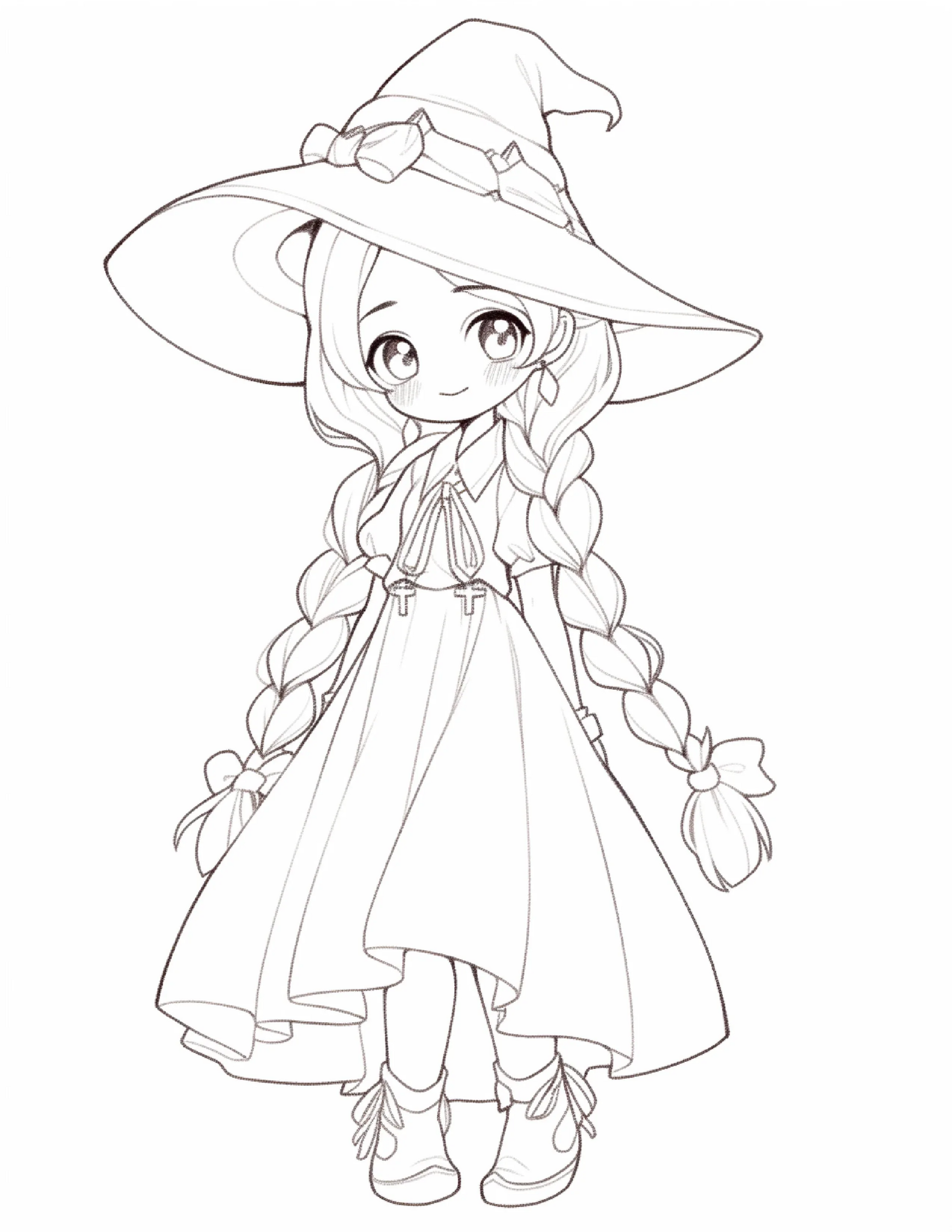 220 Halloween Witch Coloring Pages For Adults 1-Robs Books