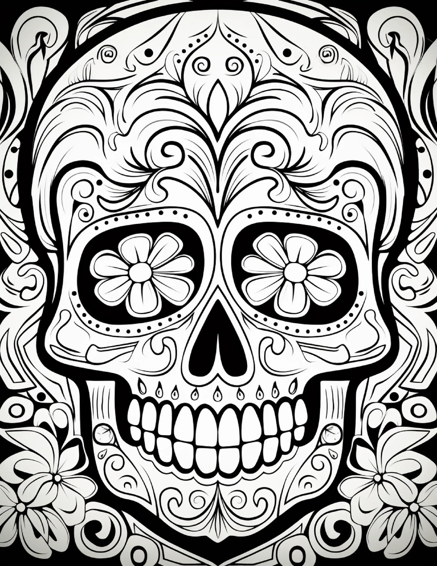 100 Day Of The Dead Coloring Pages 1-Robs Books