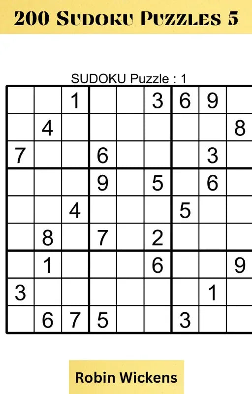 200 Sudoku Puzzles 6-Robs Books