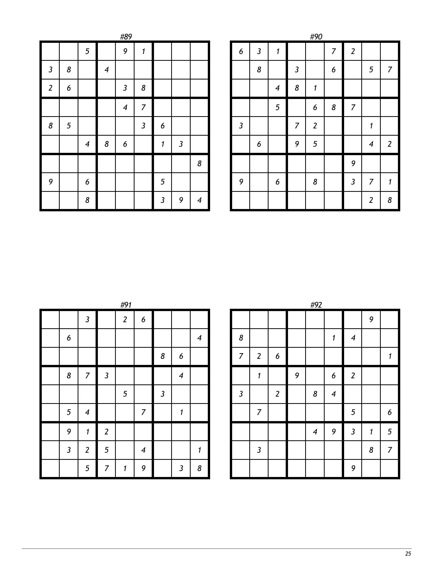 200 Sudoku Puzzles X-Robs Books