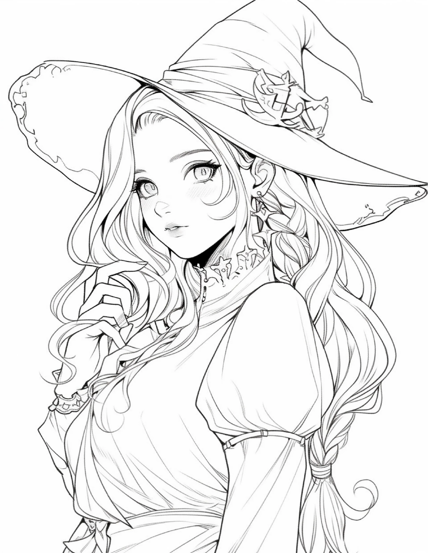 220 Halloween Witch Coloring Pages For Adults 1-Robs Books
