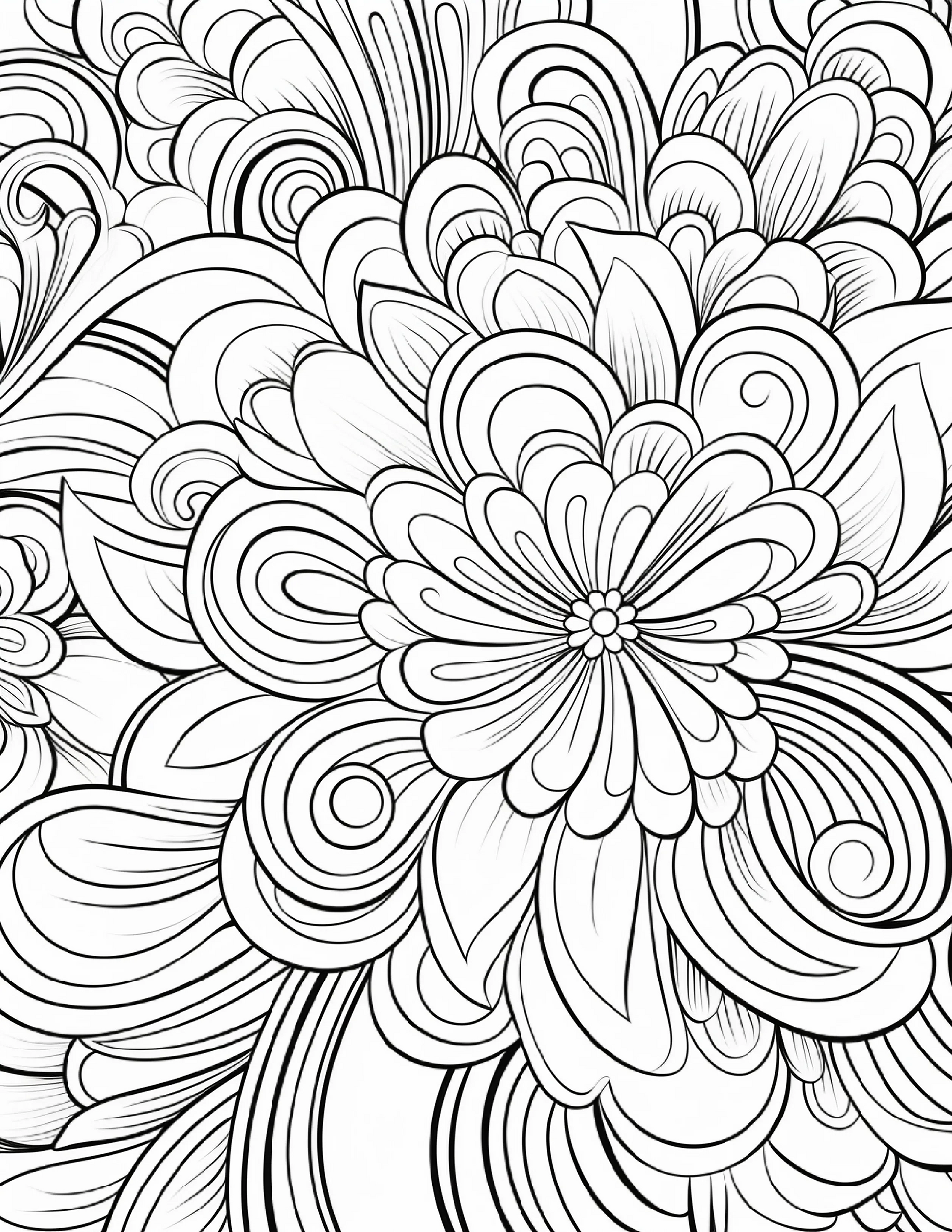 100 Zentangle Pattern Coloring Pages for Adults-Robs Books