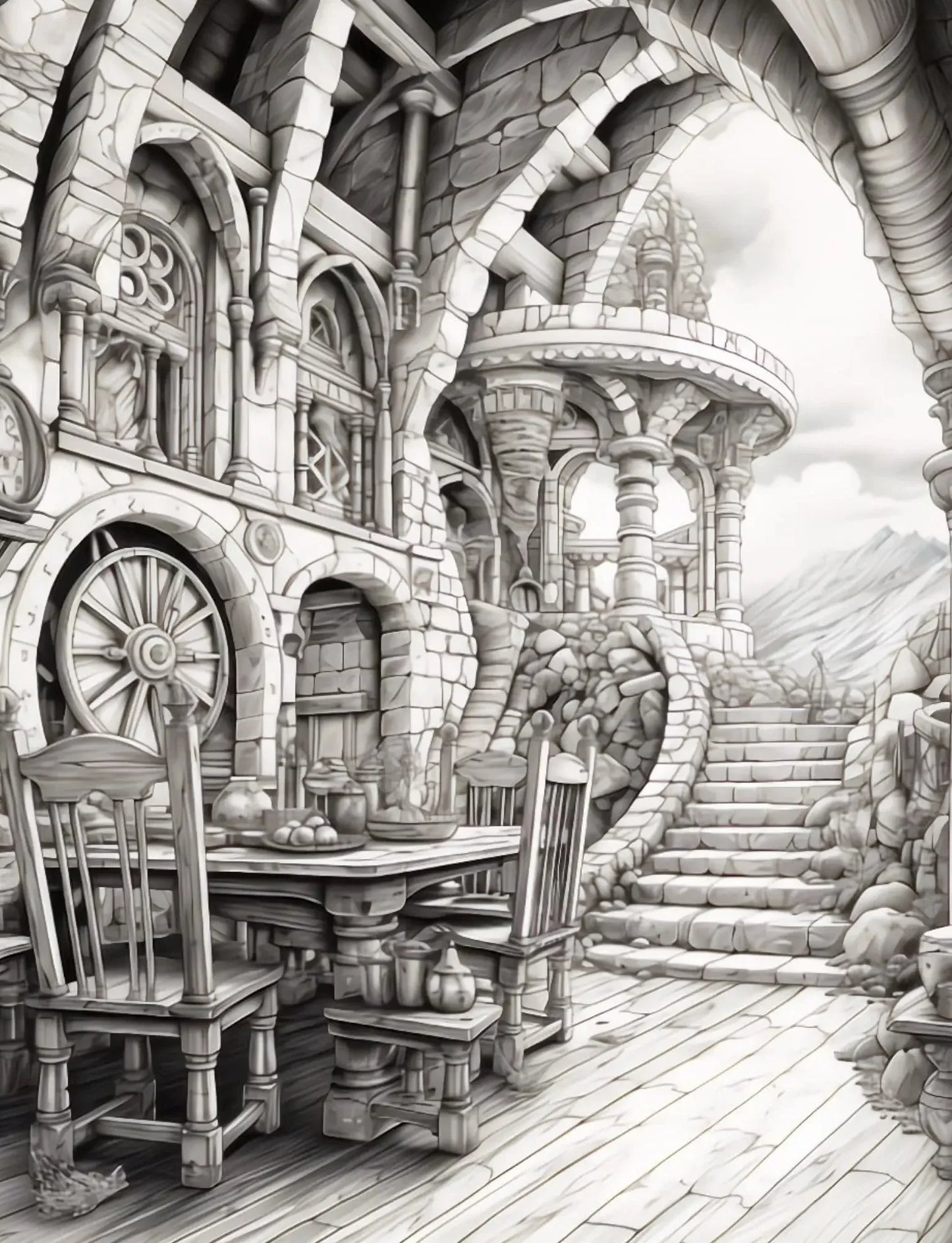 50 Dwarven Delights Coloring Pages-Robs Books