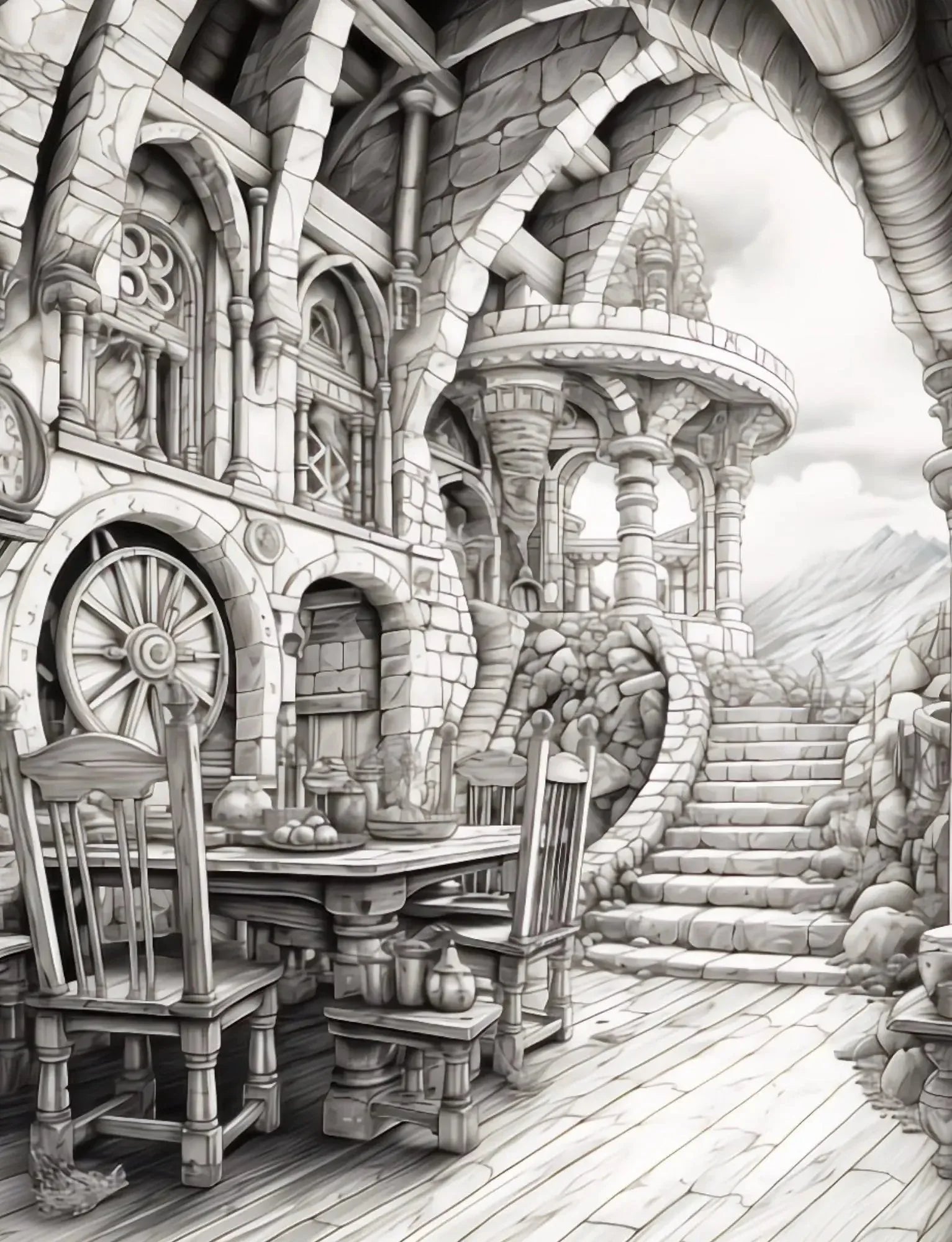 50 Dwarven Delights Coloring Pages-Robs Books