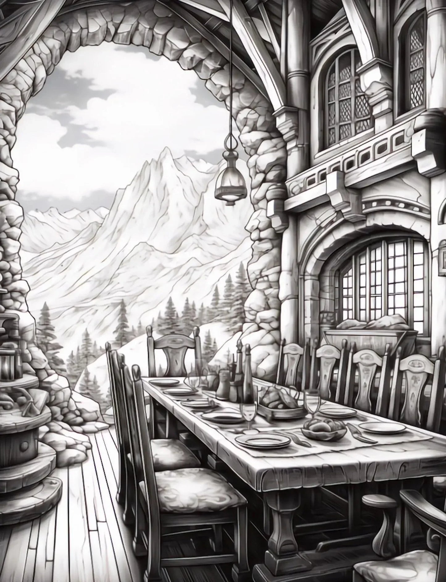 50 Dwarven Delights Coloring Pages-Robs Books