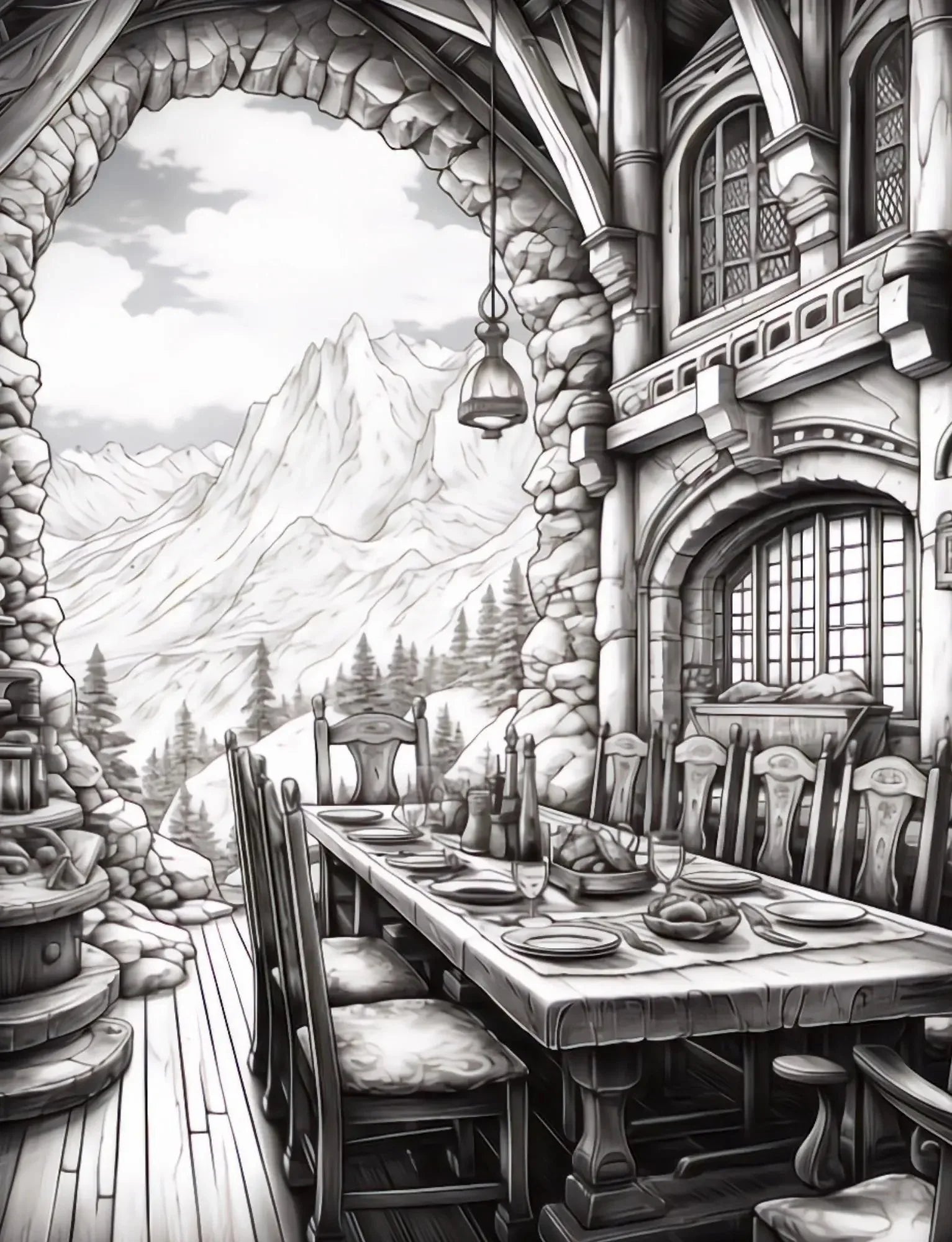 50 Dwarven Delights Coloring Pages-Robs Books