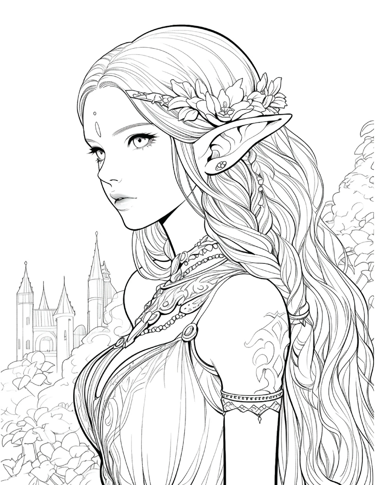 300 Elf Princess Coloring Pages 9-Robs Books