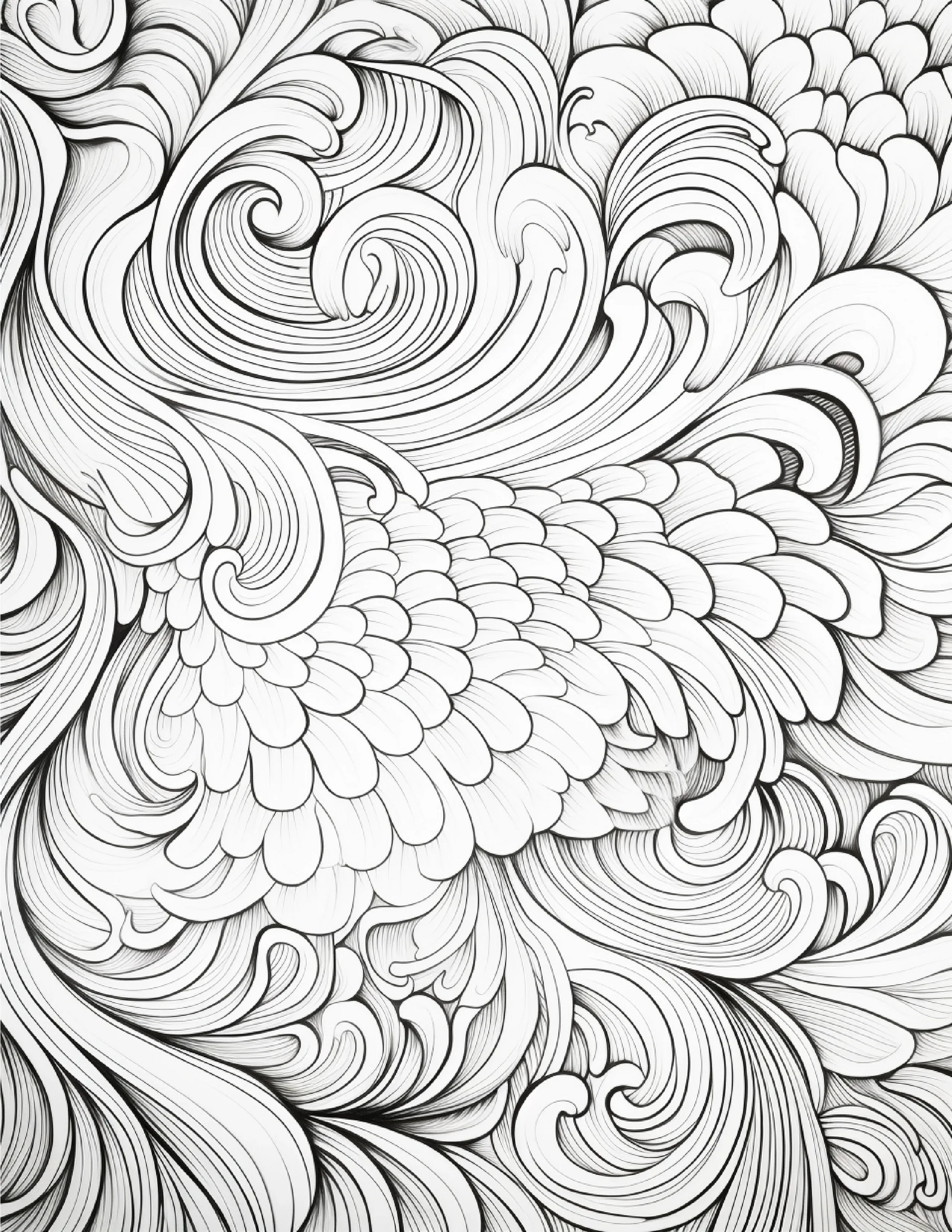 100 Zentangle Pattern Coloring Pages for Adults-Robs Books