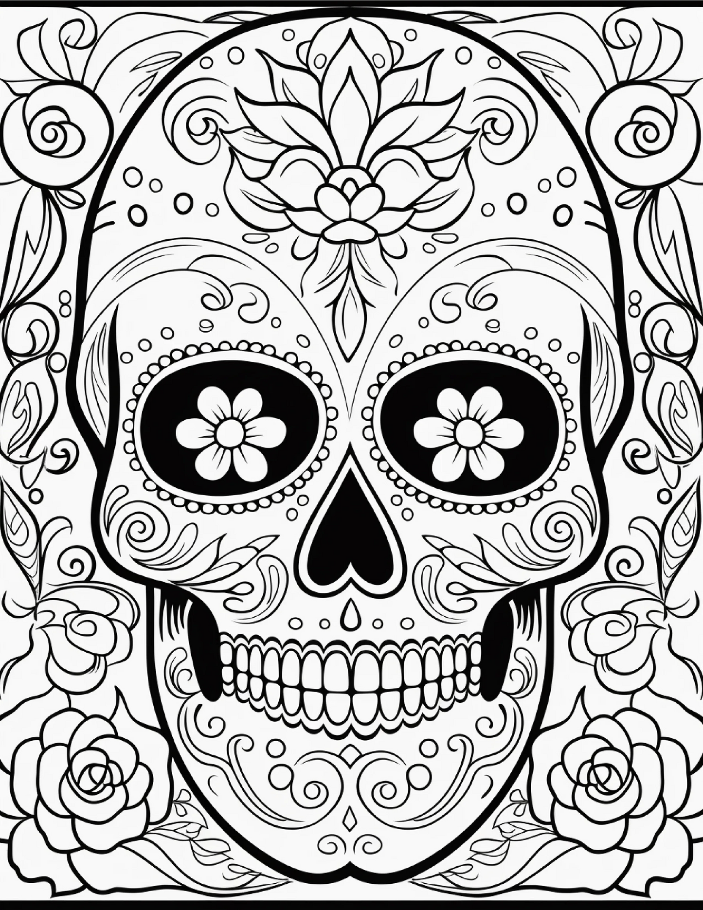 100 Day Of The Dead Coloring Pages 1-Robs Books