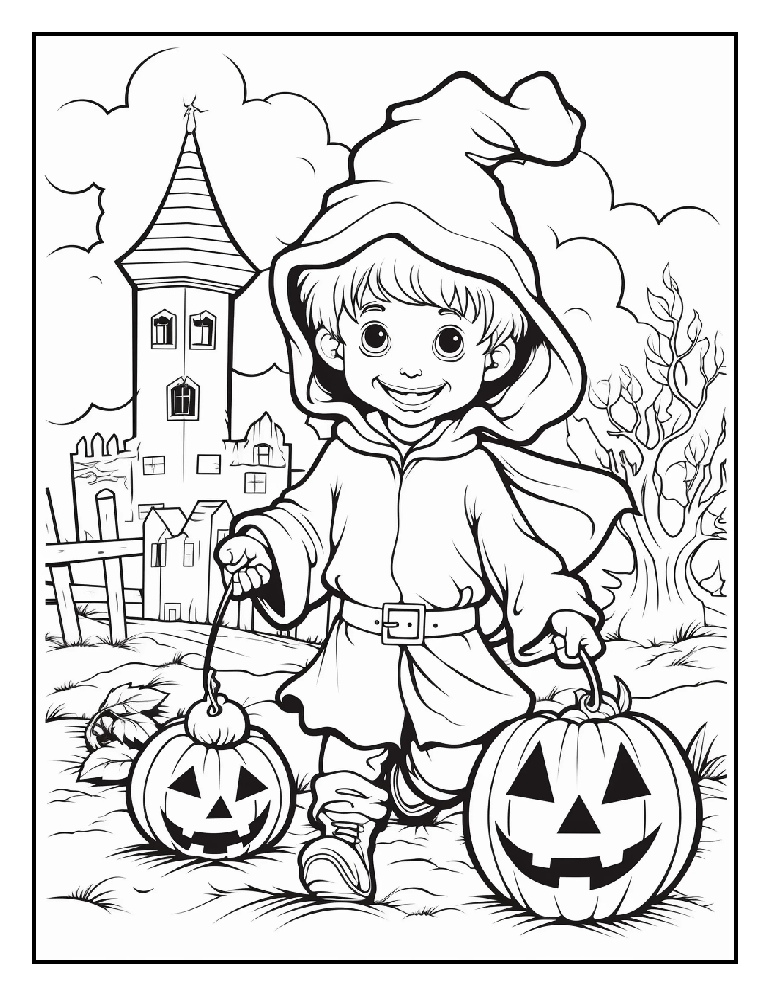 100 Halloween Ghost Coloring Pages For Adults - Robs Books