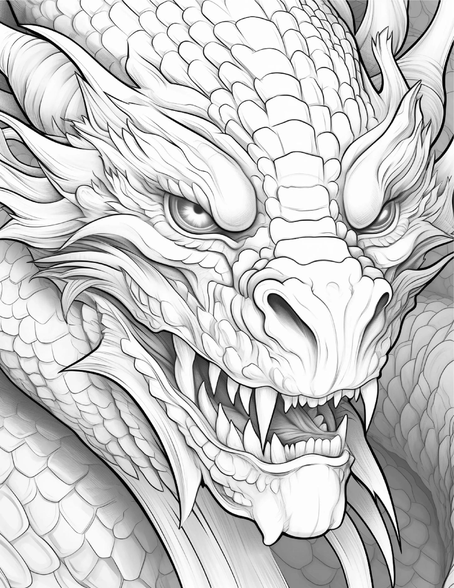 Chinese Dragon Coloring Pages For Adults 1-Robs Books