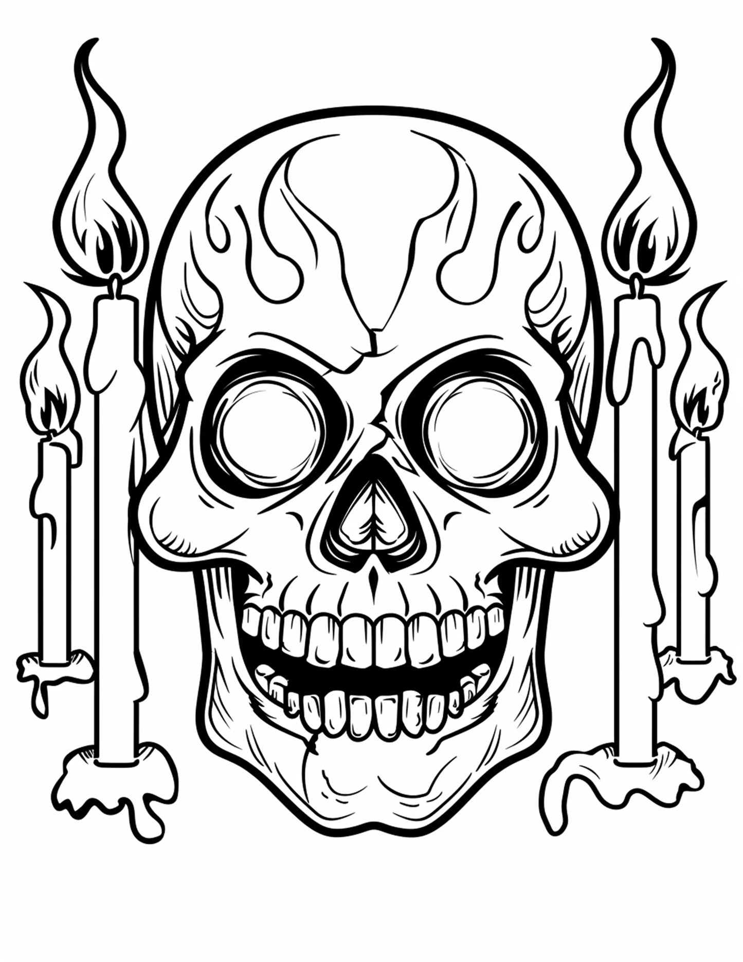 160 Horror Halloween Coloring Pages-Robs Books