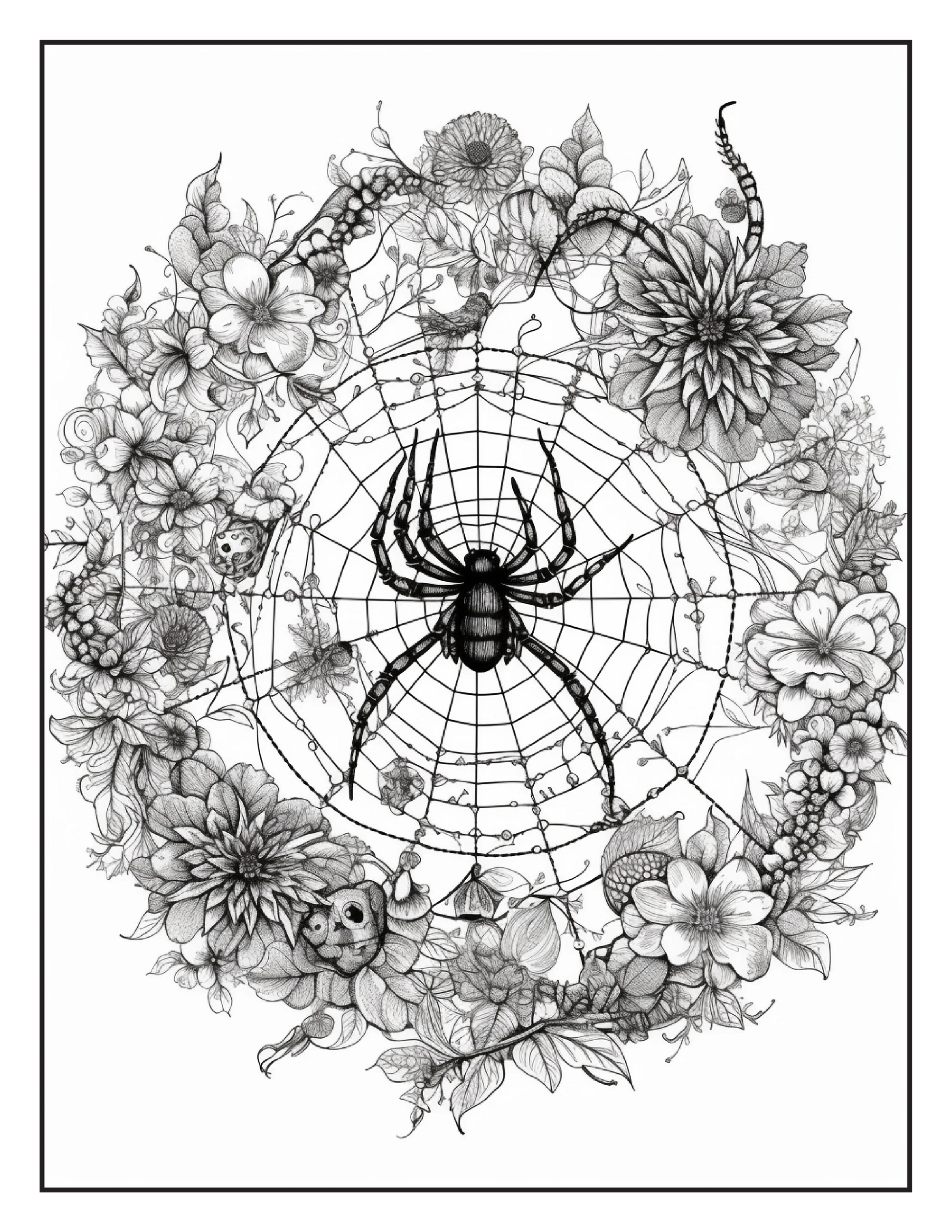 120 Halloween Mandala Coloring Pages-Robs Books