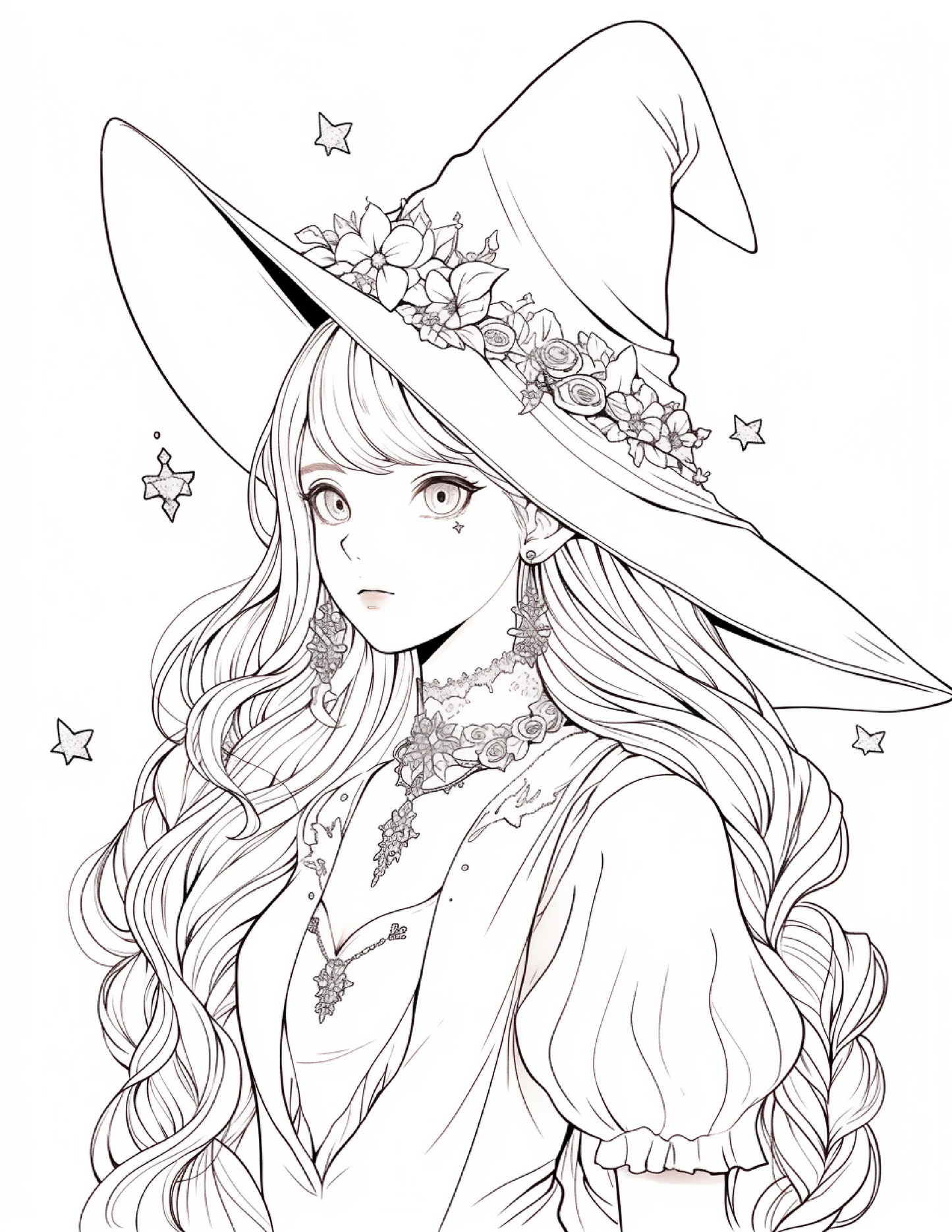 220 Halloween Witch Coloring Pages For Adults 1-Robs Books