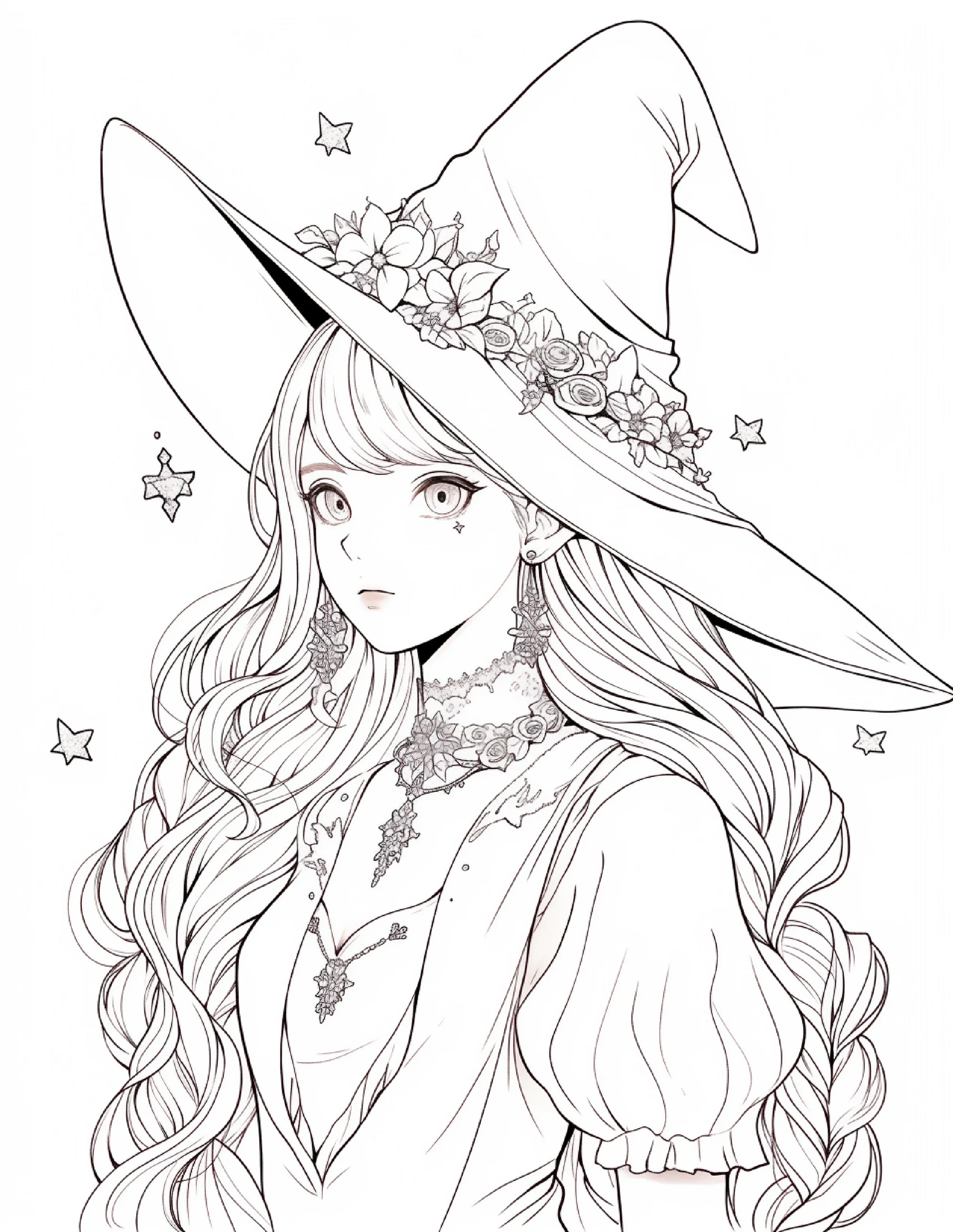 220 Halloween Witch Coloring Pages For Adults 1-Robs Books