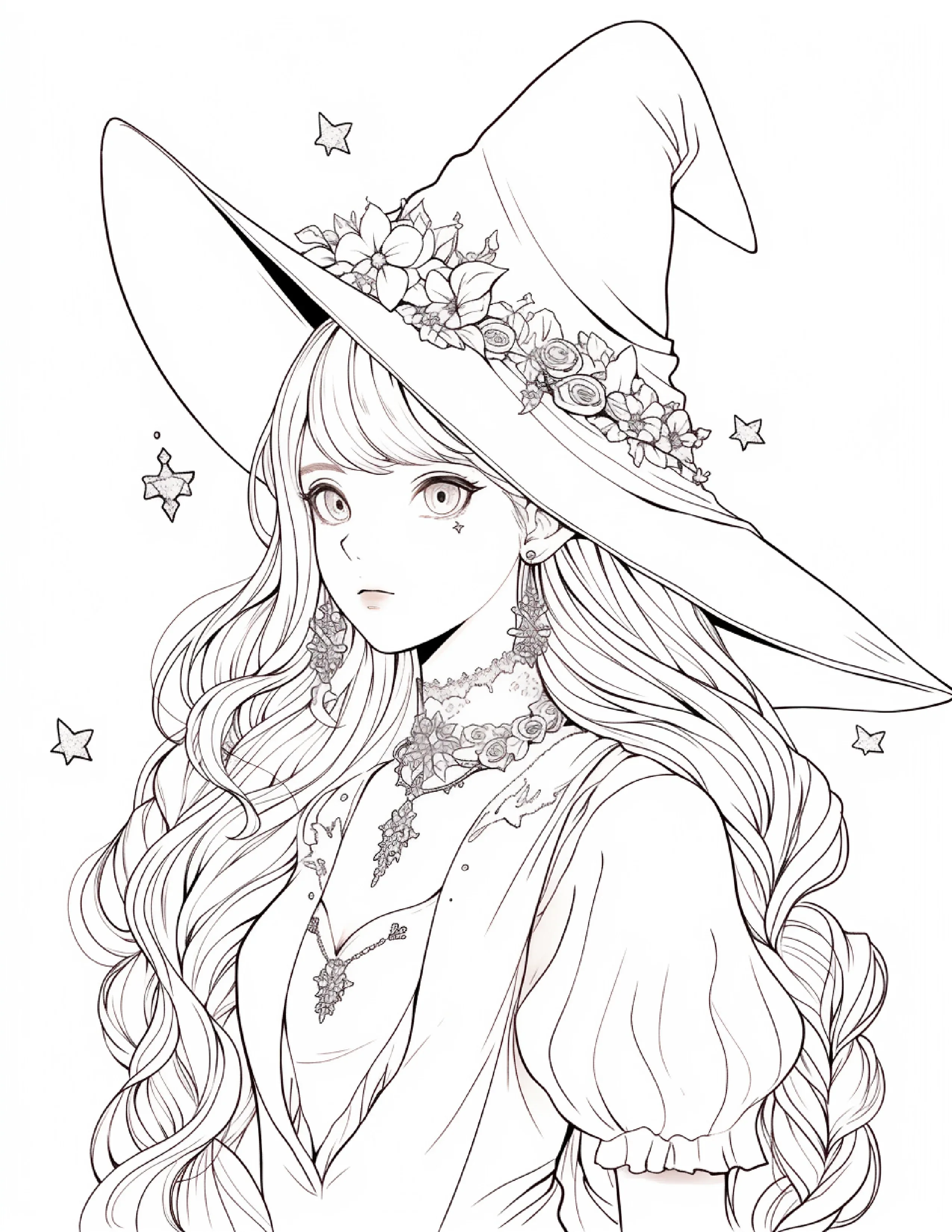 220 Halloween Witch Coloring Pages For Adults 1 - Robs Books