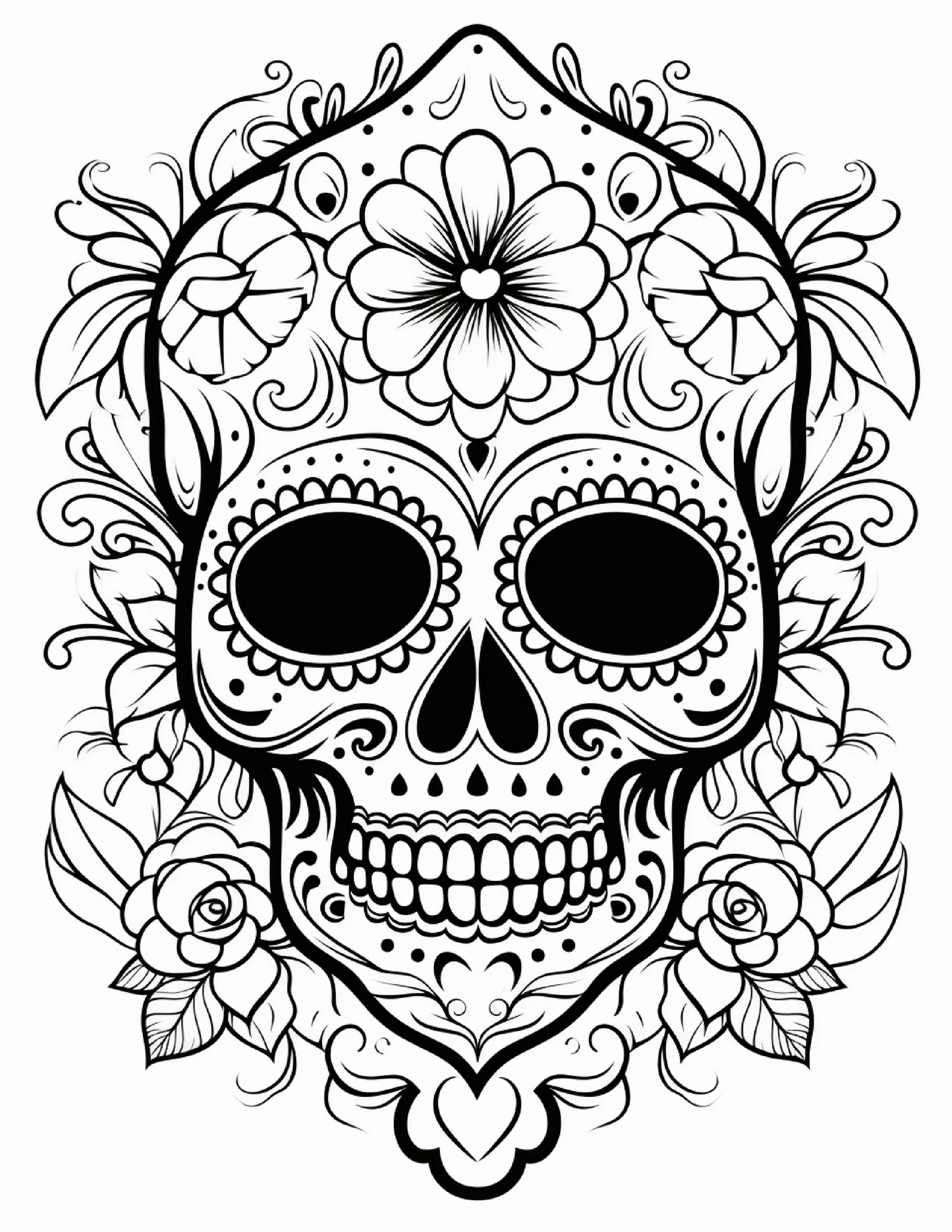 100 Day Of The Dead Coloring Pages 1-Robs Books