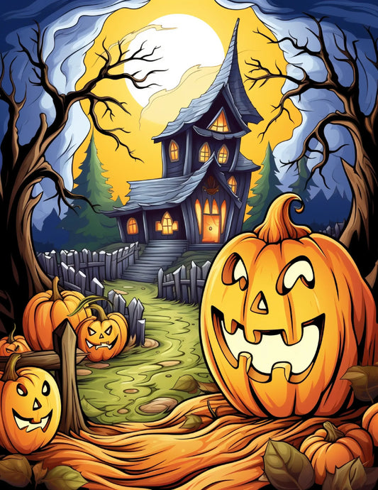 100 Halloween Ghost Coloring Pages For Adults-Robs Books
