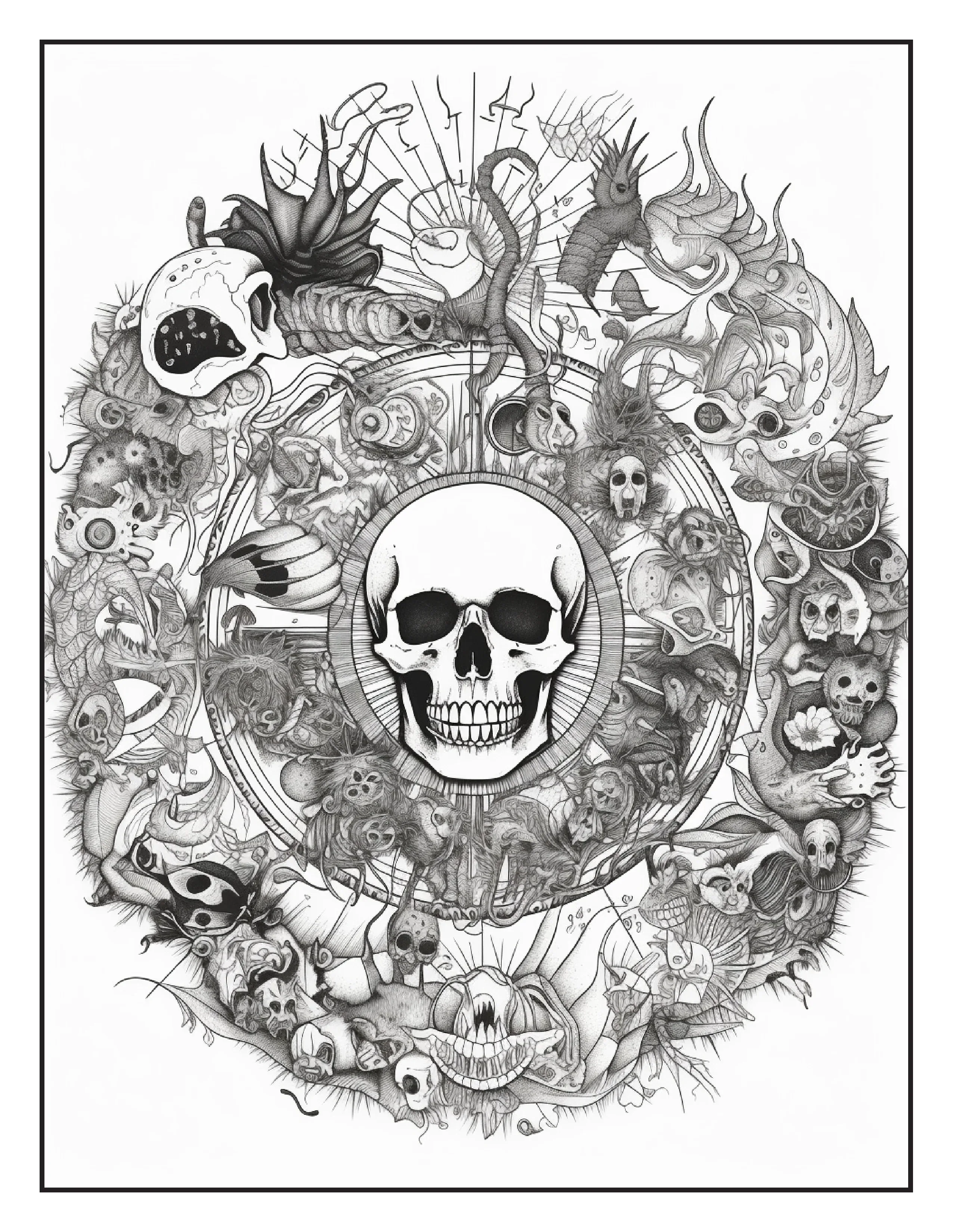 120 Halloween Mandala Coloring Pages - Robs Books