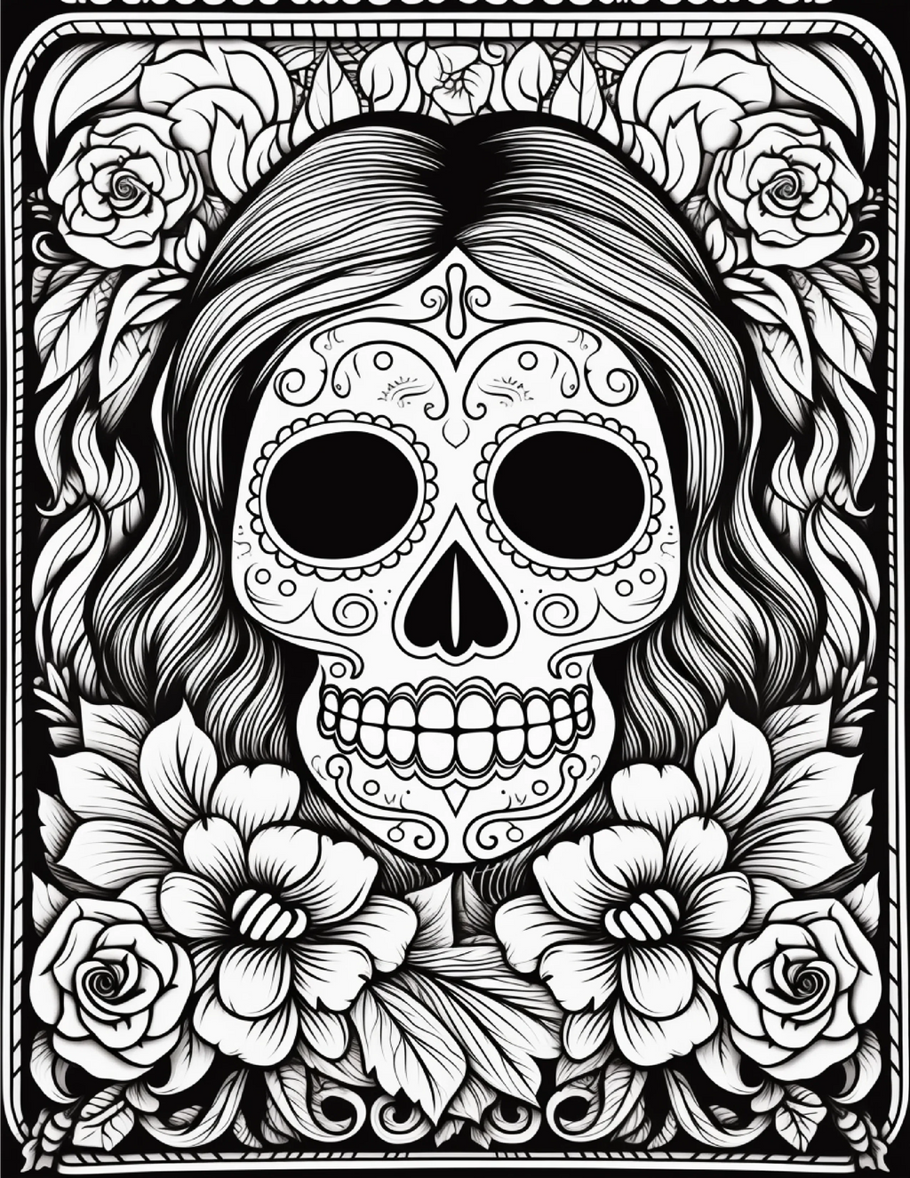 100 Day Of The Dead Coloring Pages 1 - Robs Books