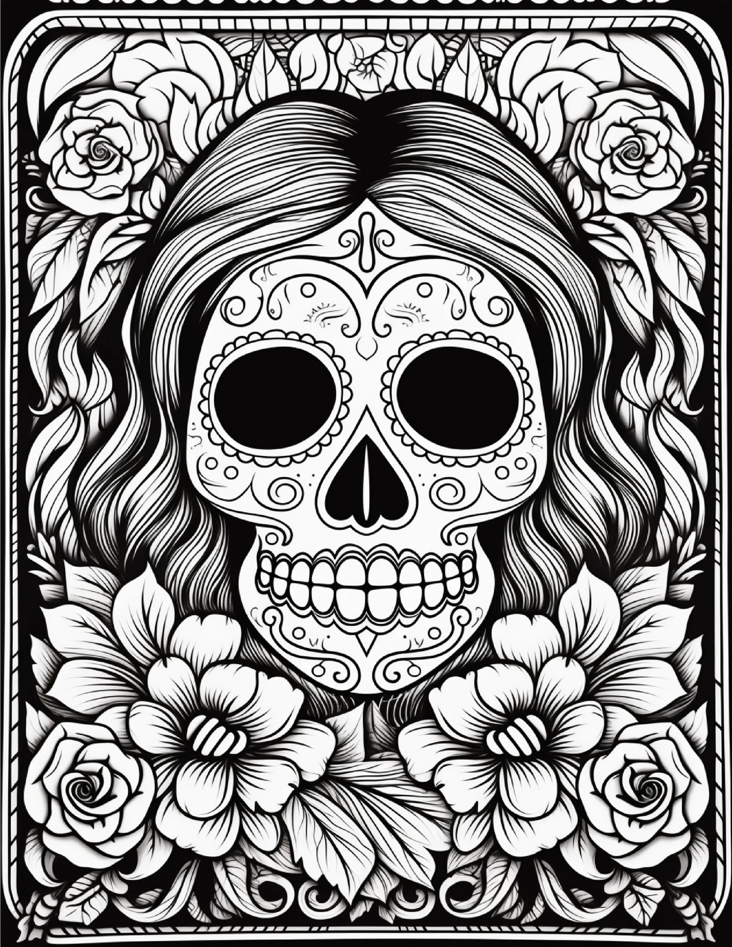 100 Day Of The Dead Coloring Pages 1-Robs Books