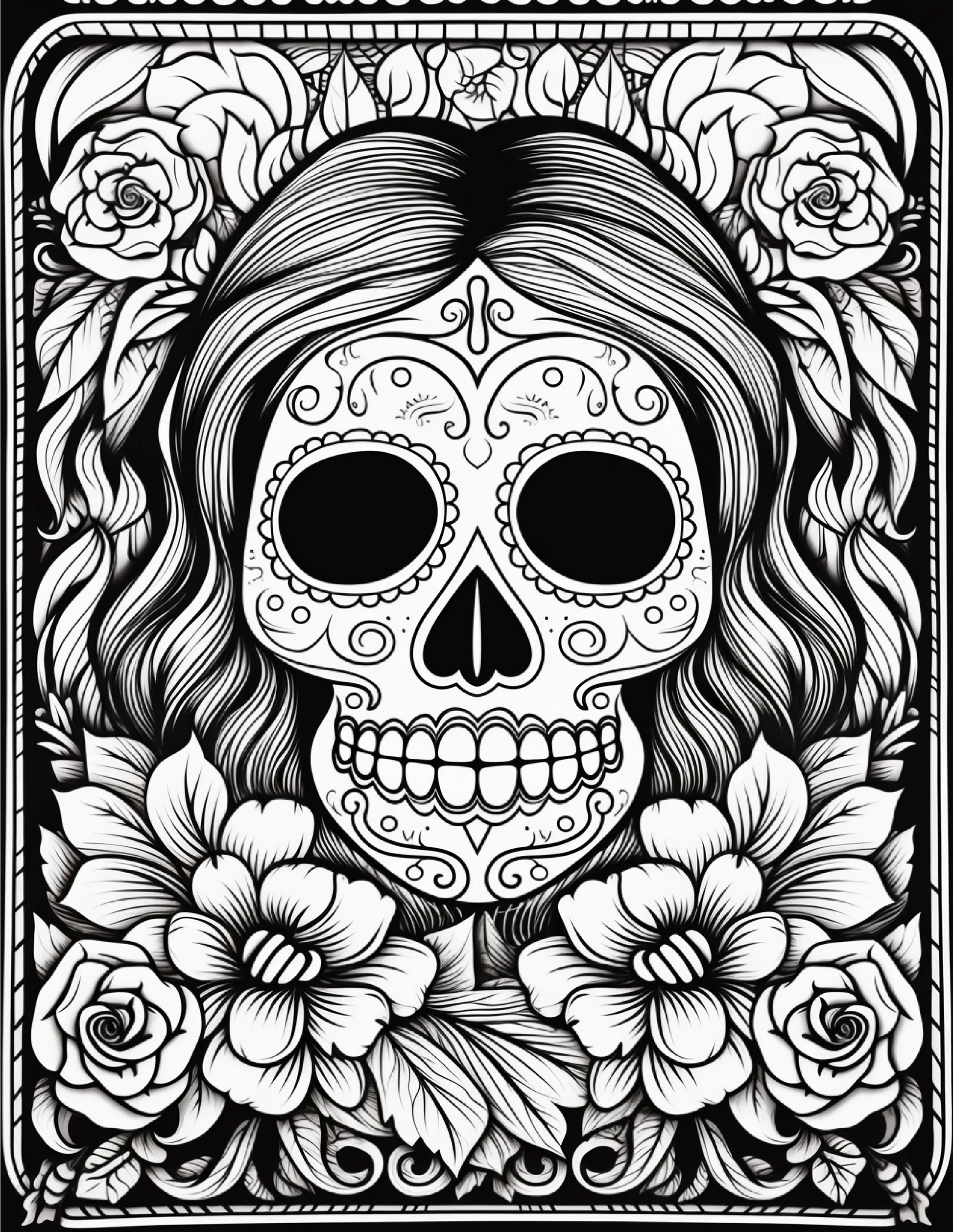 100 Day Of The Dead Coloring Pages 1-Robs Books