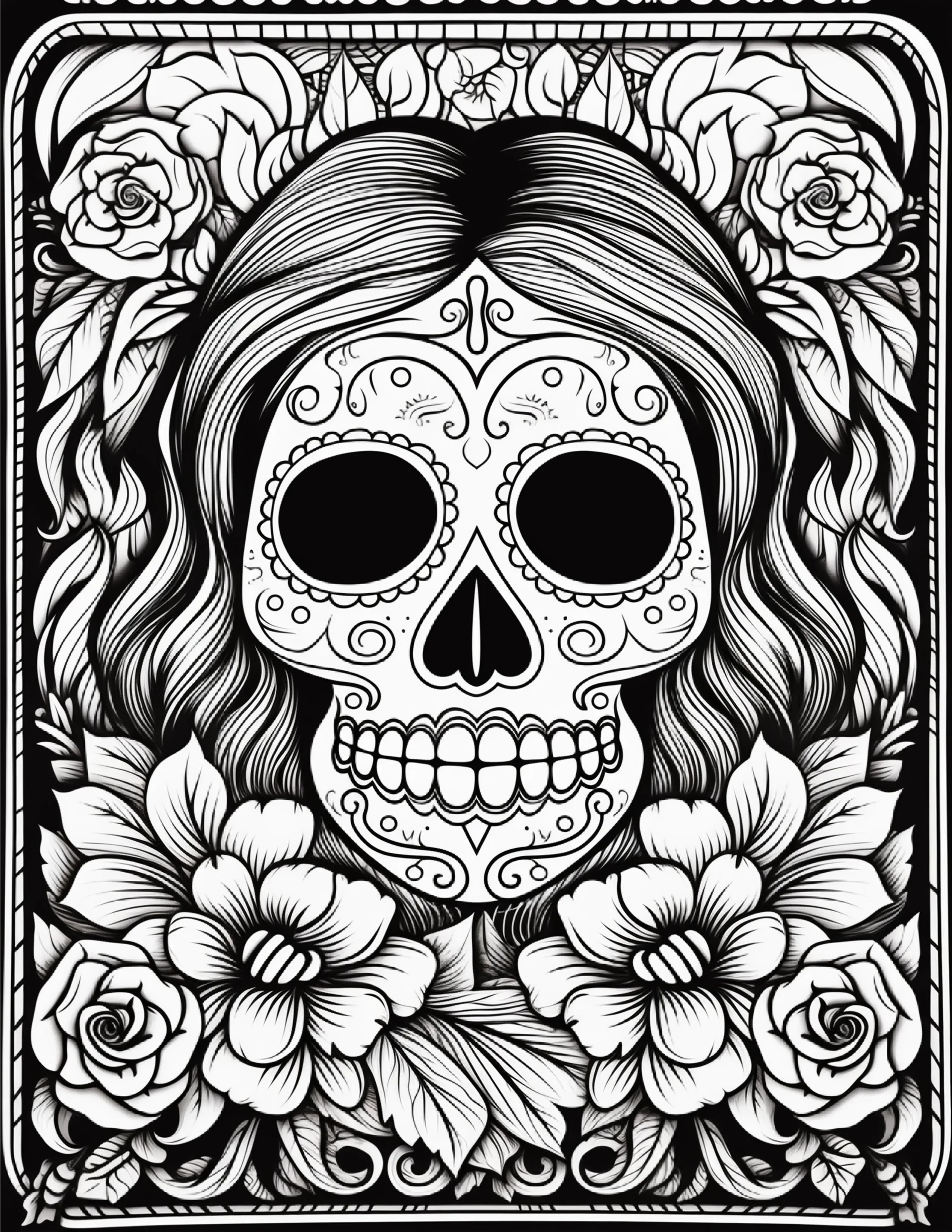 100 Day Of The Dead Coloring Pages 1 - Robs Books