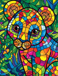 100 Animals Stained Glass Coloring Pages 2 - Robs Books