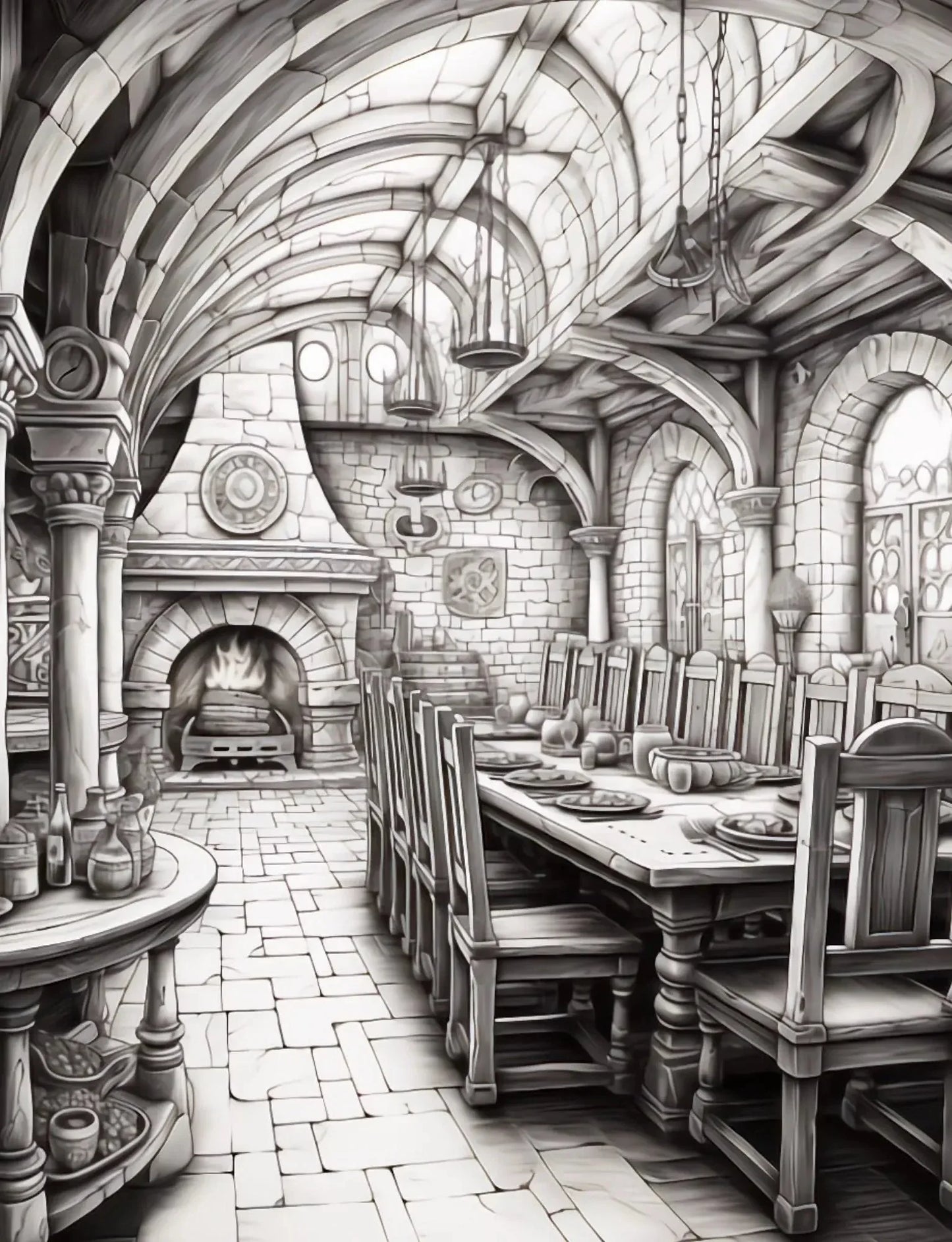 50 Dwarven Delights Coloring Pages-Robs Books