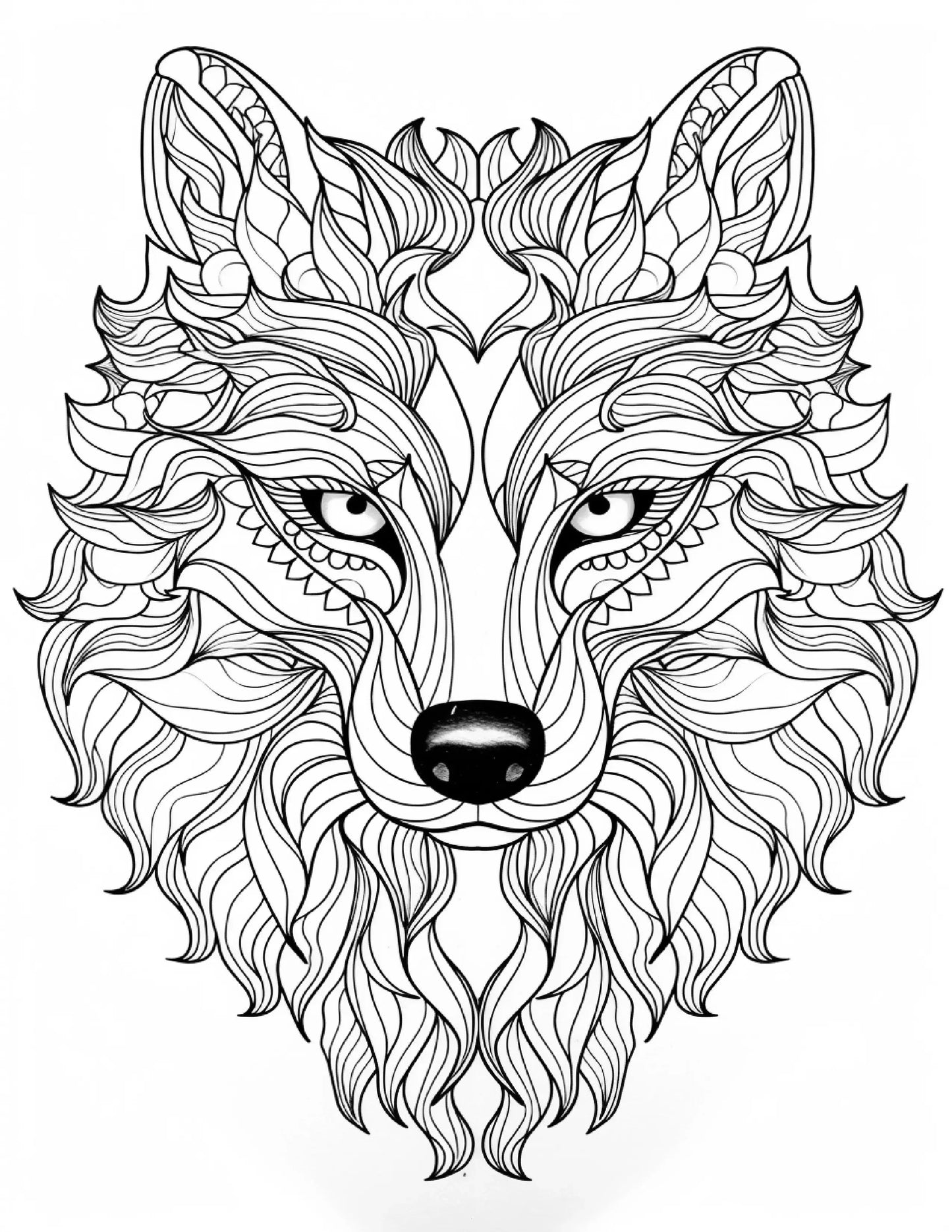 Animal mandala coloring pages for Adults 2-Robs Books
