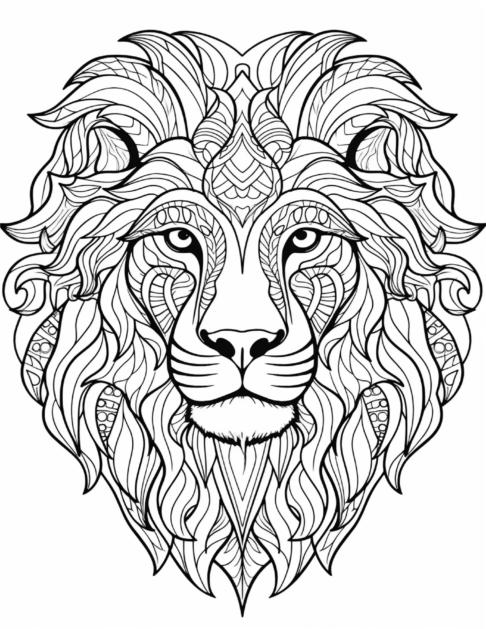 Animal mandala coloring pages for Adults 2-Robs Books