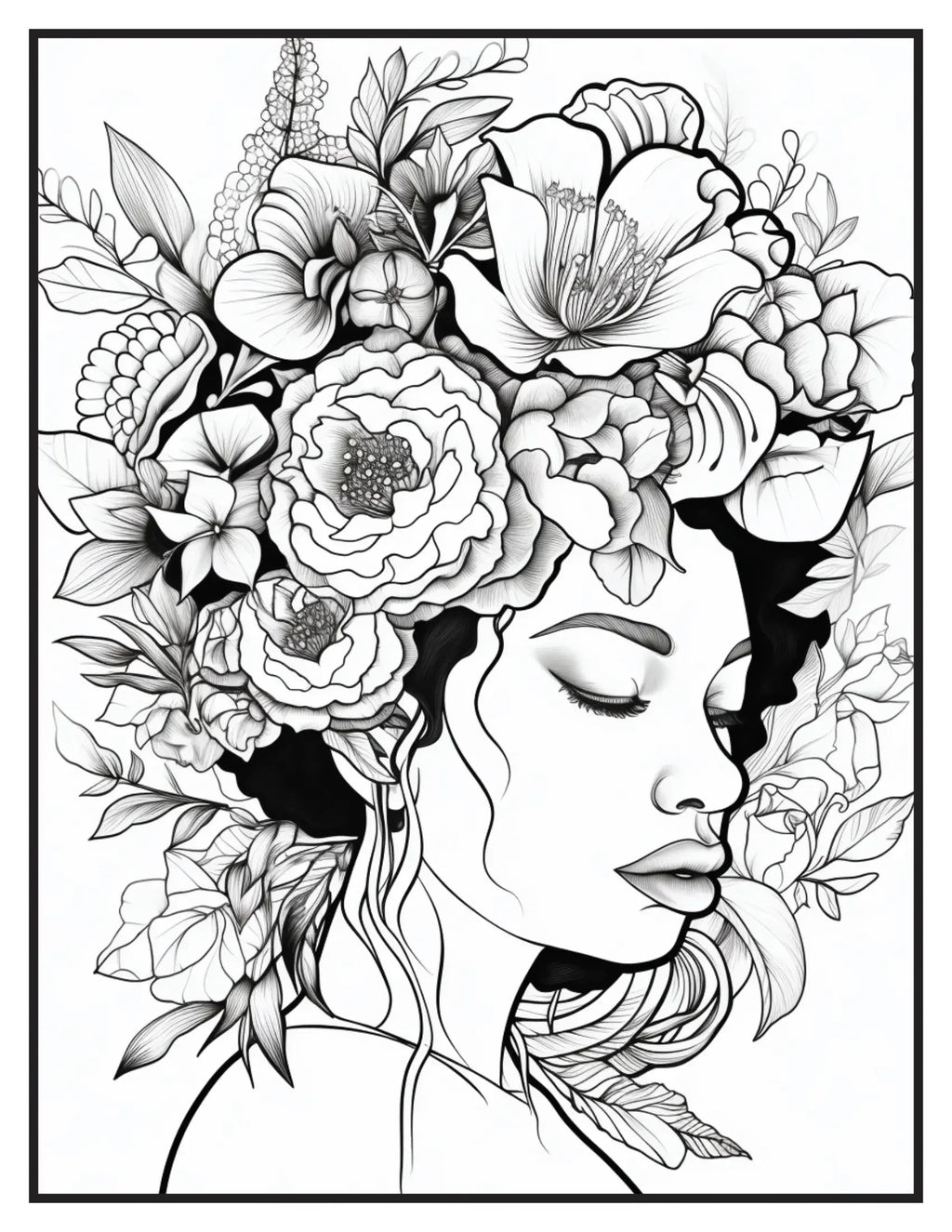African Black Woman Coloring Book Pages 2 - Robs Books