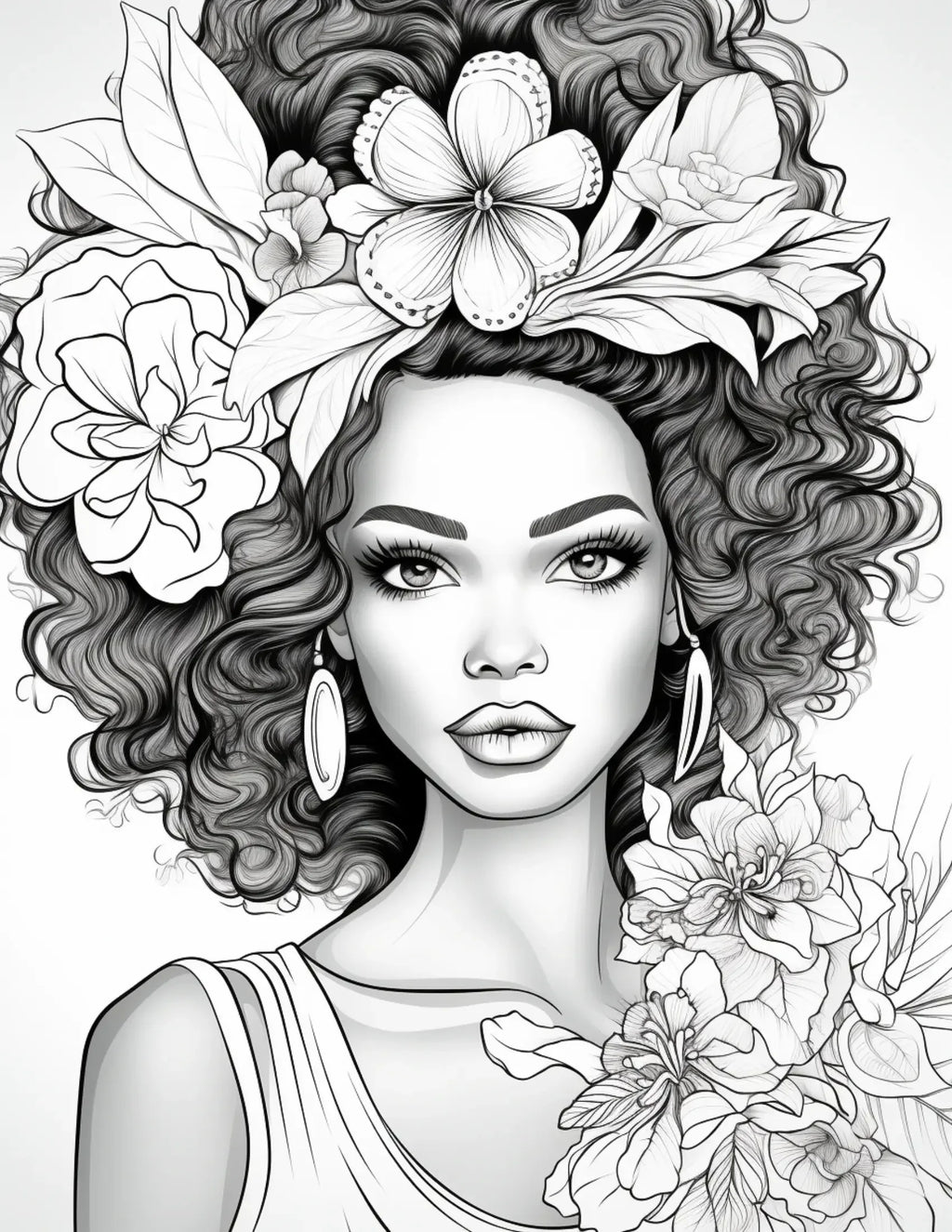 African Black Woman Coloring Pages for Adults 0 - Robs Books