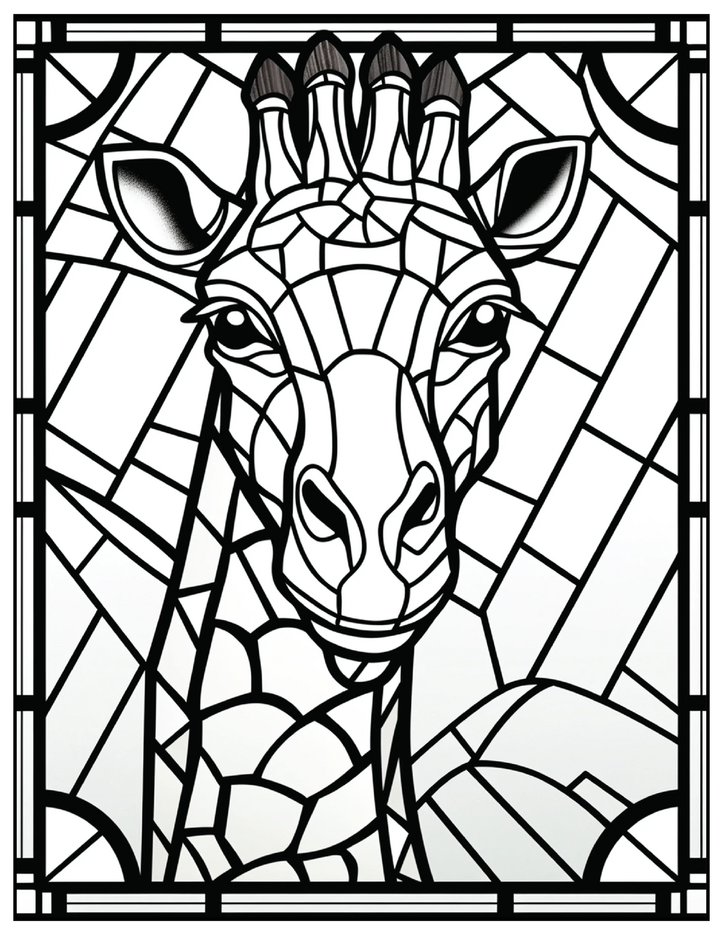 110 Animals Stained Glass Coloring Pages 1 - Robs Books