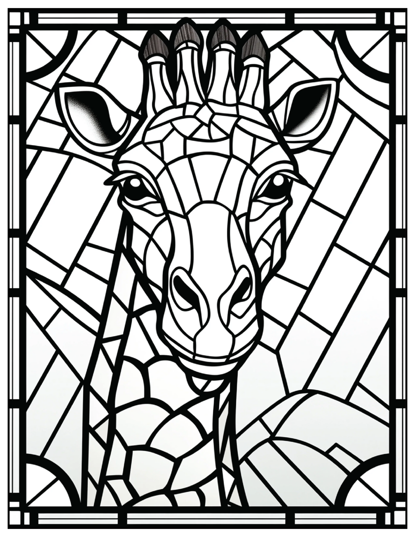 110 Animals Stained Glass Coloring Pages 1-Robs Books