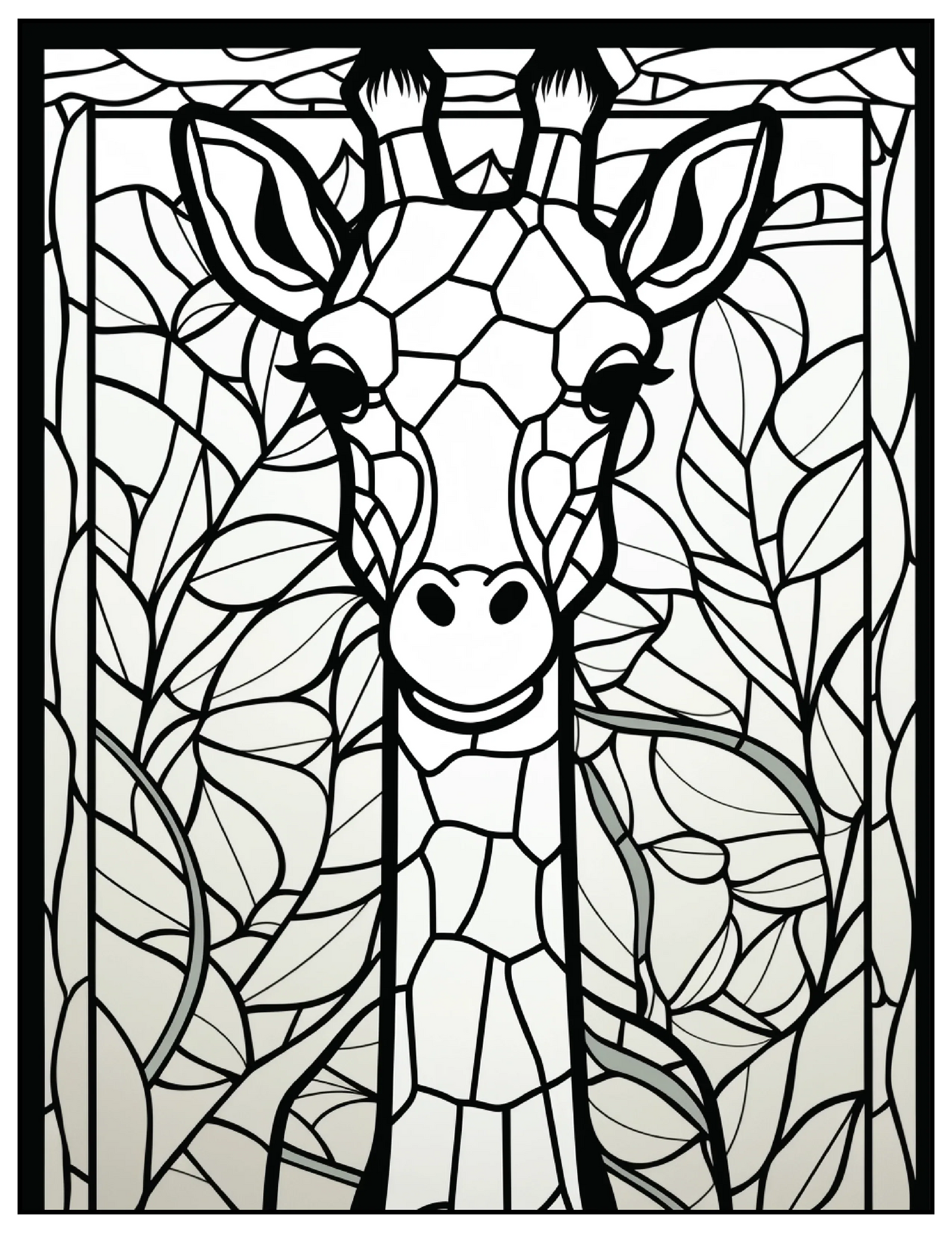 110 Animals Stained Glass Coloring Pages 1-Robs Books