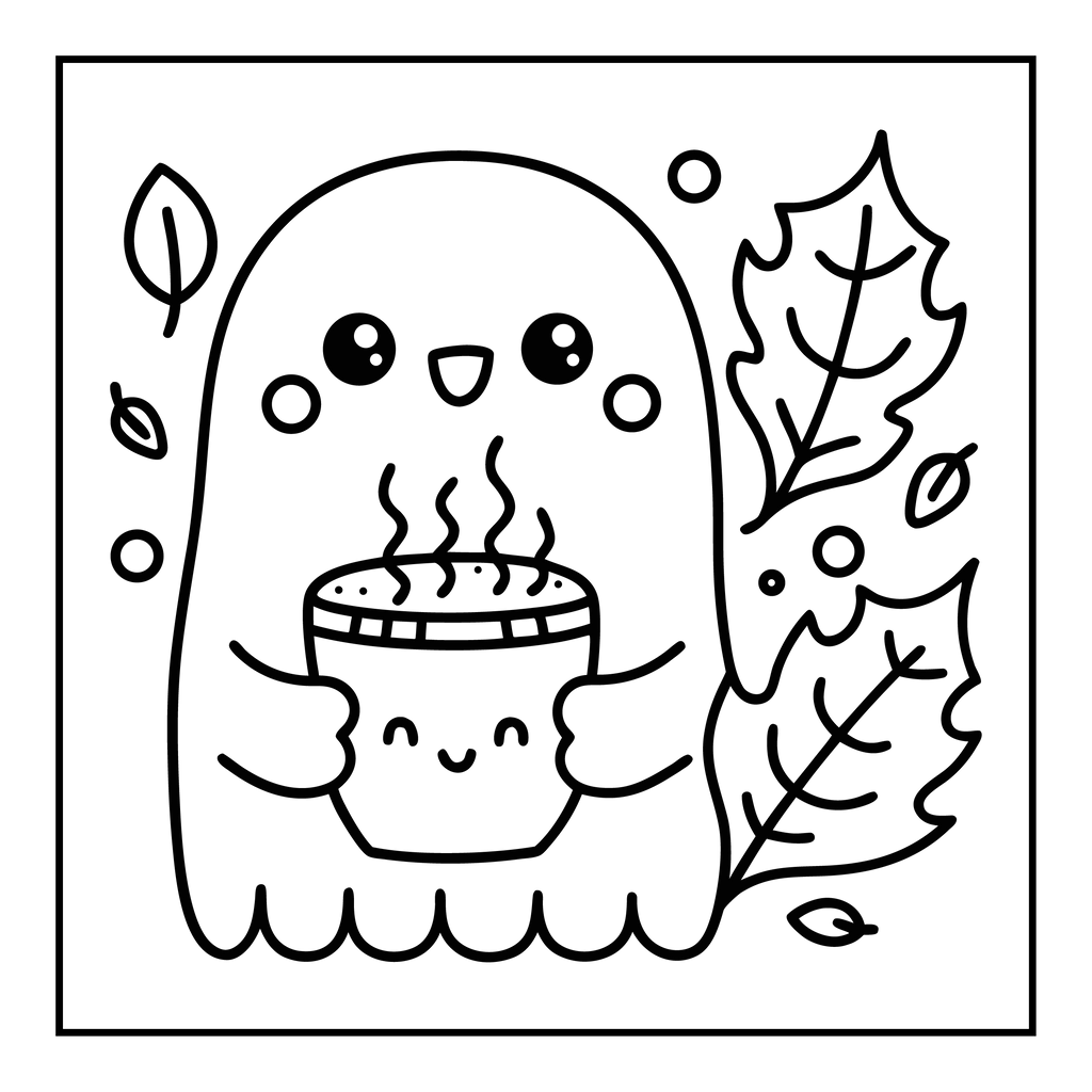 Bold and Easy Spooky Sweet Coloring Pages - Robs Books