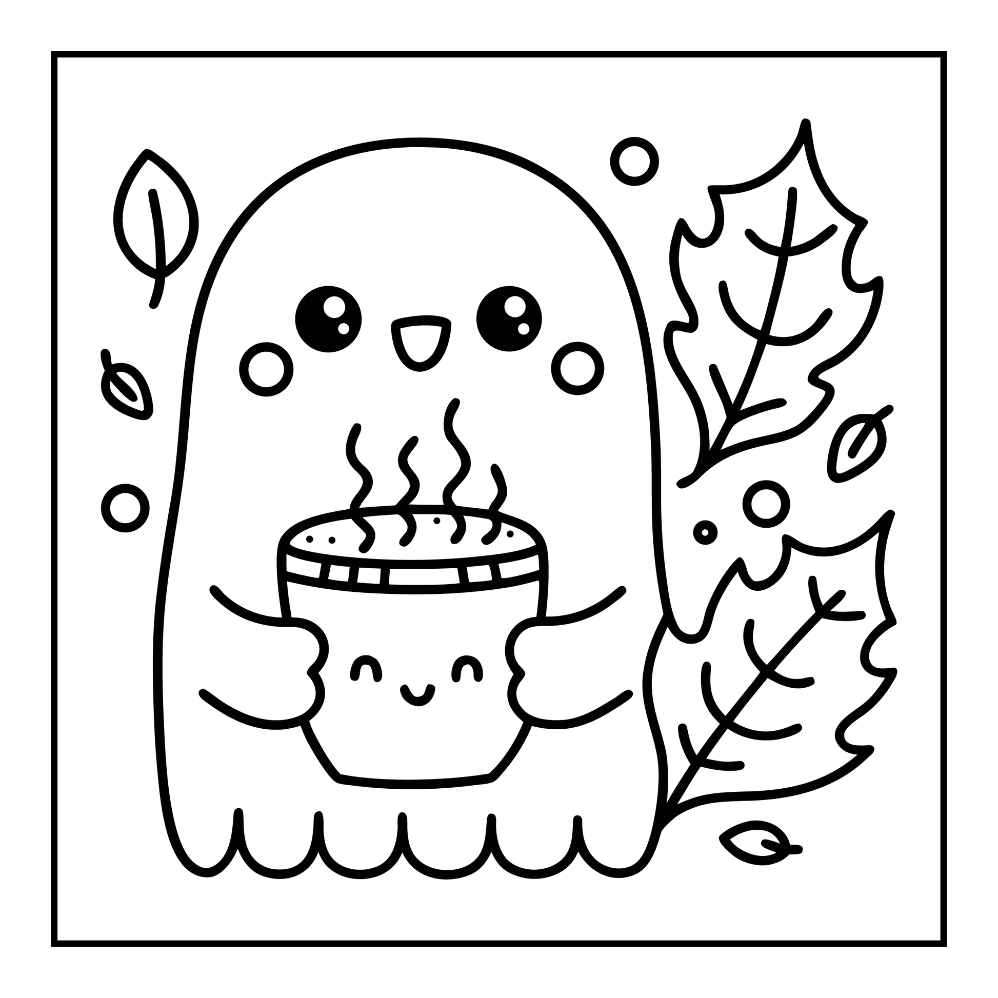 Bold and Easy Spooky Sweet Coloring Pages-Robs Books