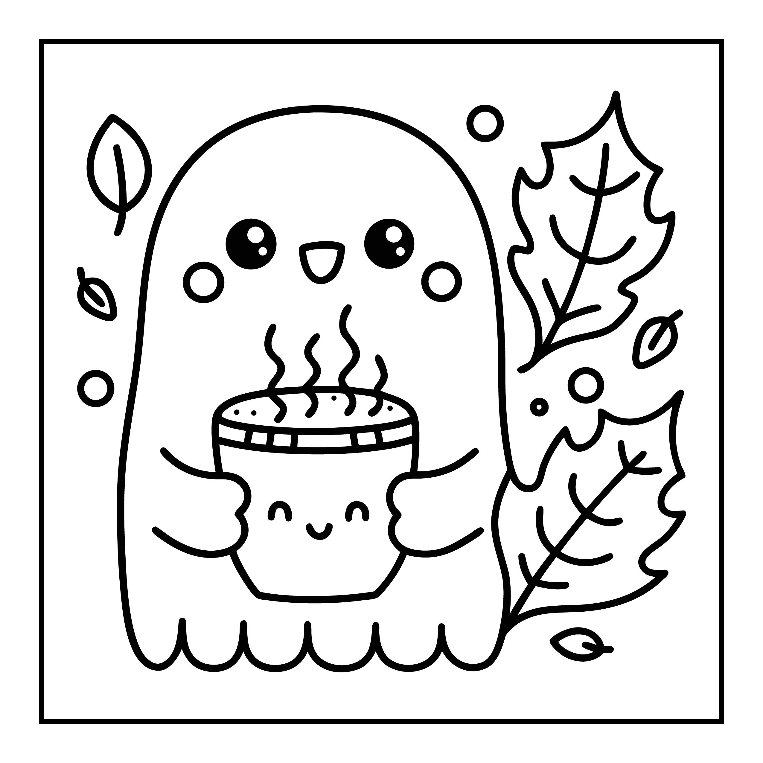 Bold and Easy Spooky Sweet Coloring Pages - Robs Books