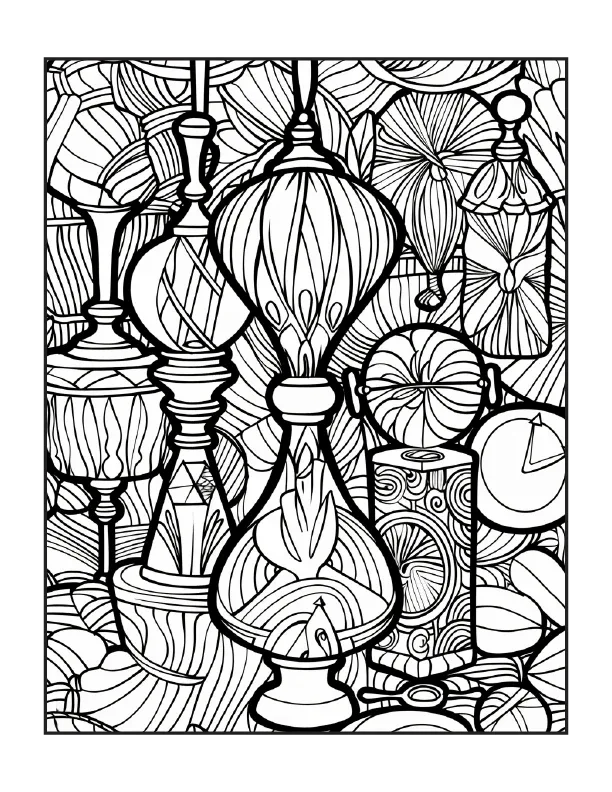 190 Zentangle Coloring Pages for Adults-Robs Books