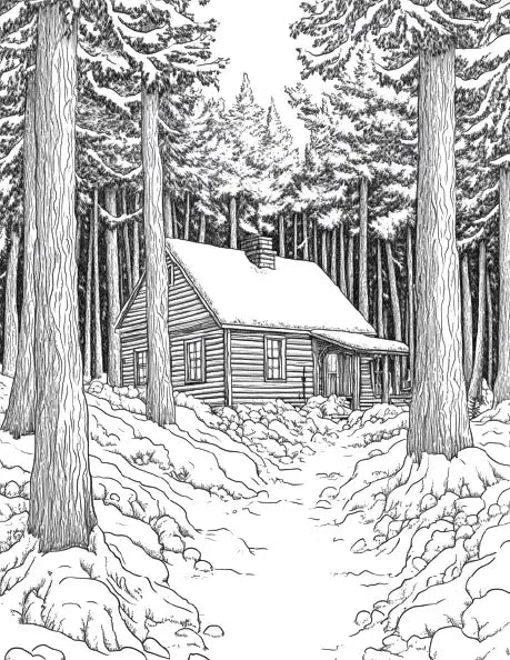 150 Winter Coloring Pages for Adults-Robs Books