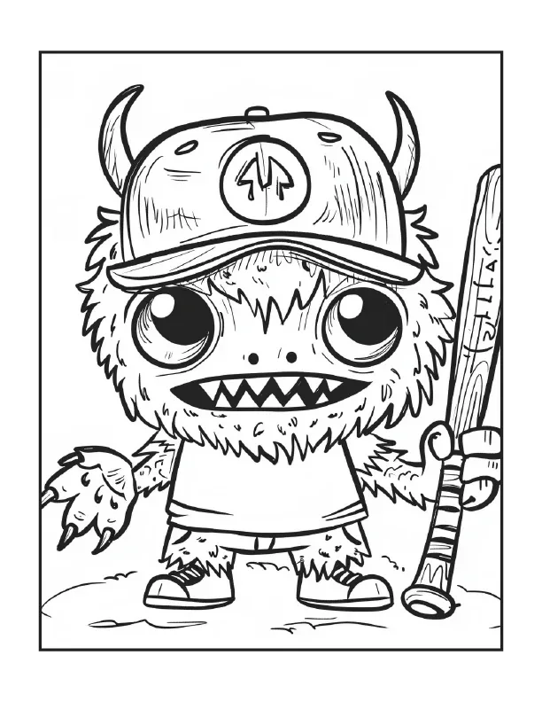 200 Cute Monsters Coloring Pages for Kids 1-Robs Books