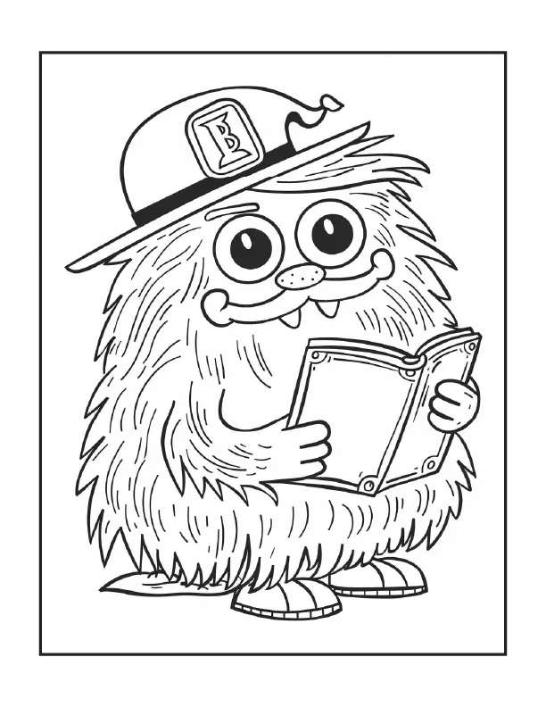 200 Cute Monsters Coloring Pages for Kids 1-Robs Books